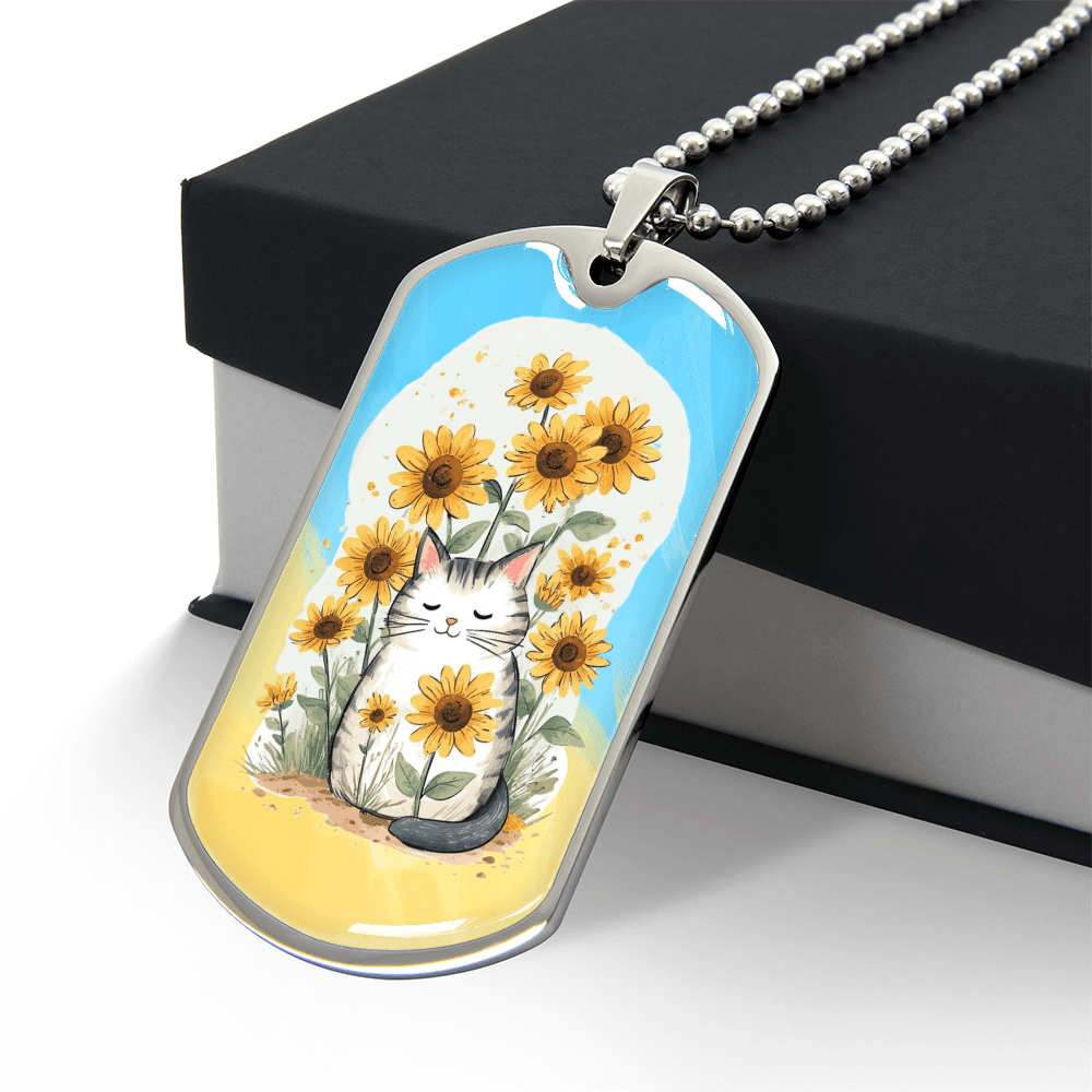 Sunflower Kitty Necklace - Jewelry, Necklaces - EpiAl's Shop