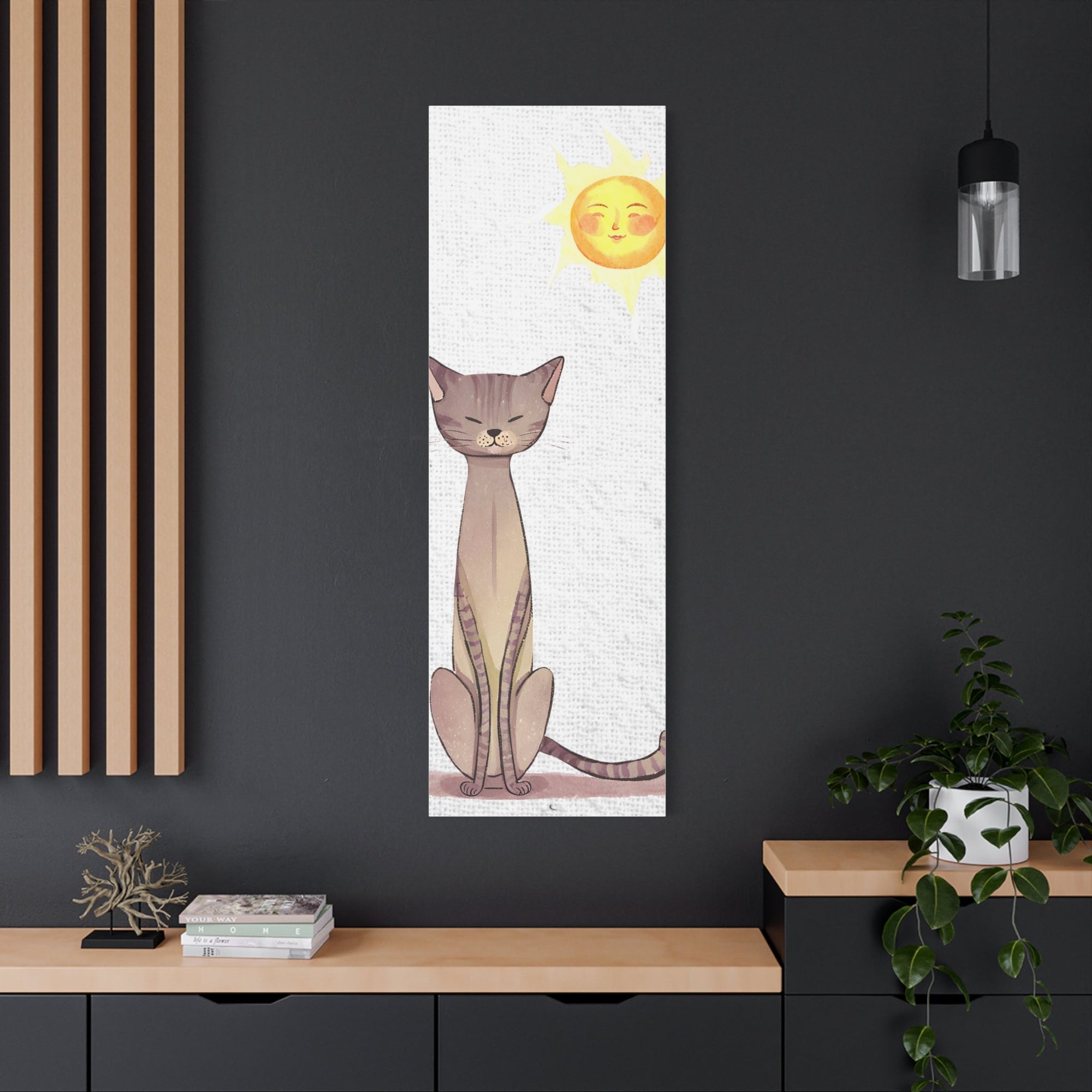 Sunny Cat Matte Canvas, Stretched, 1.25" - Canvas - Epileptic Al’s Shop