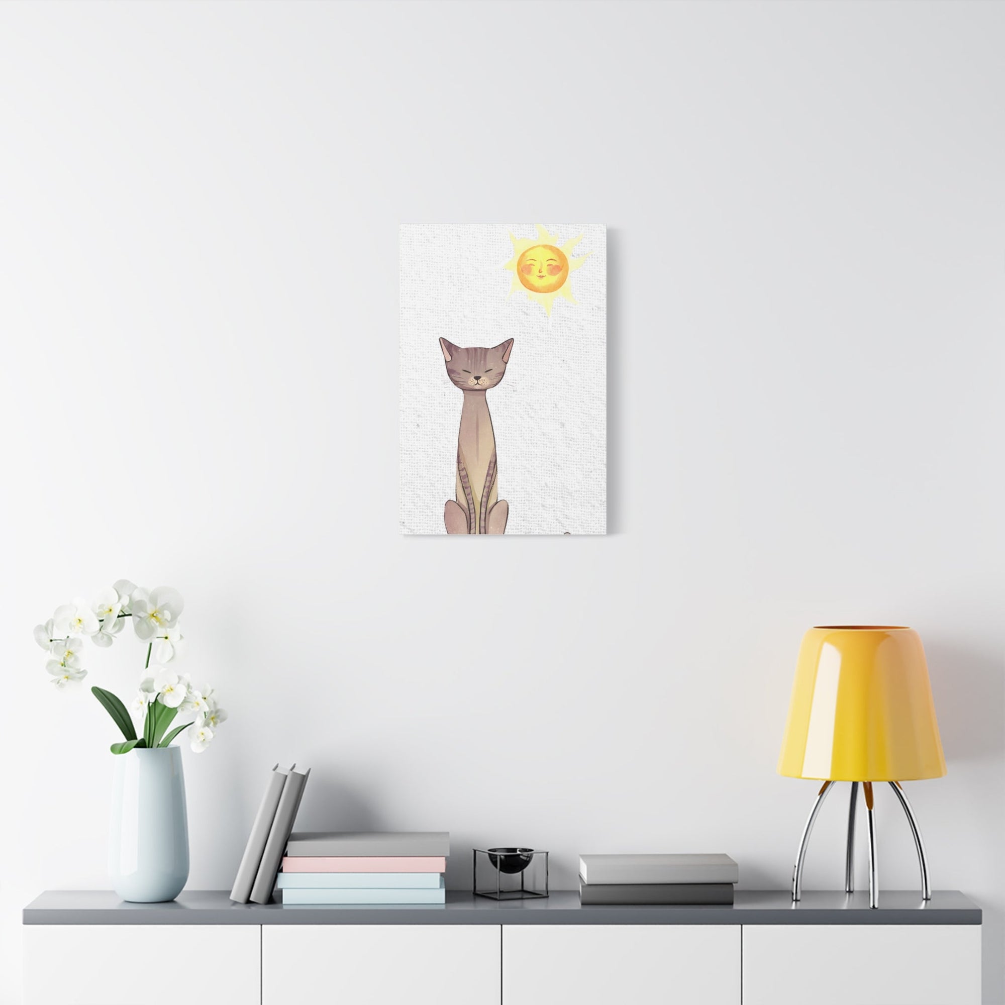 Sunny Cat Matte Canvas, Stretched, 1.25" - Canvas - Epileptic Al’s Shop