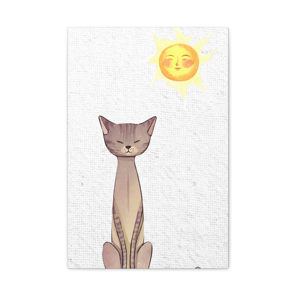 Sunny Cat Matte Canvas, Stretched, 1.25" - Canvas - Epileptic Al’s Shop