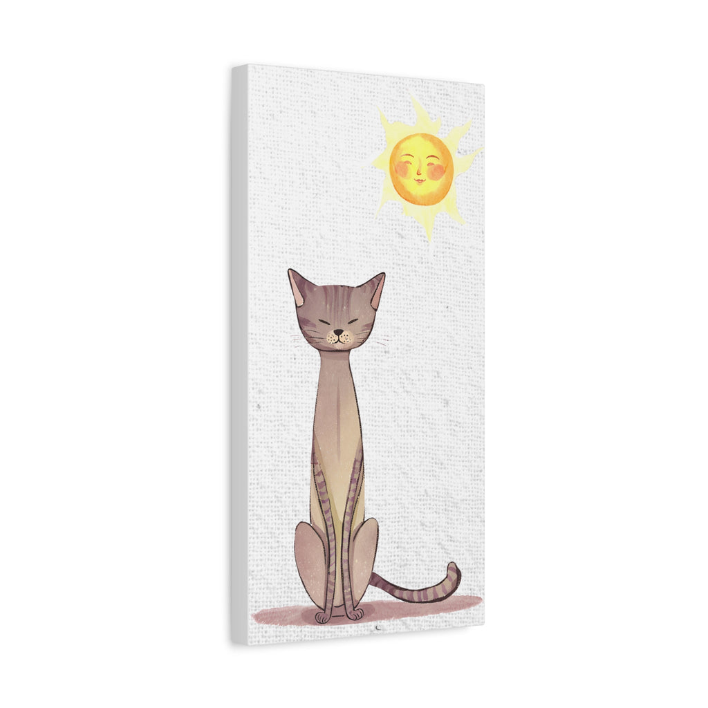 Sunny Cat Matte Canvas, Stretched, 1.25" - Canvas - Epileptic Al’s Shop