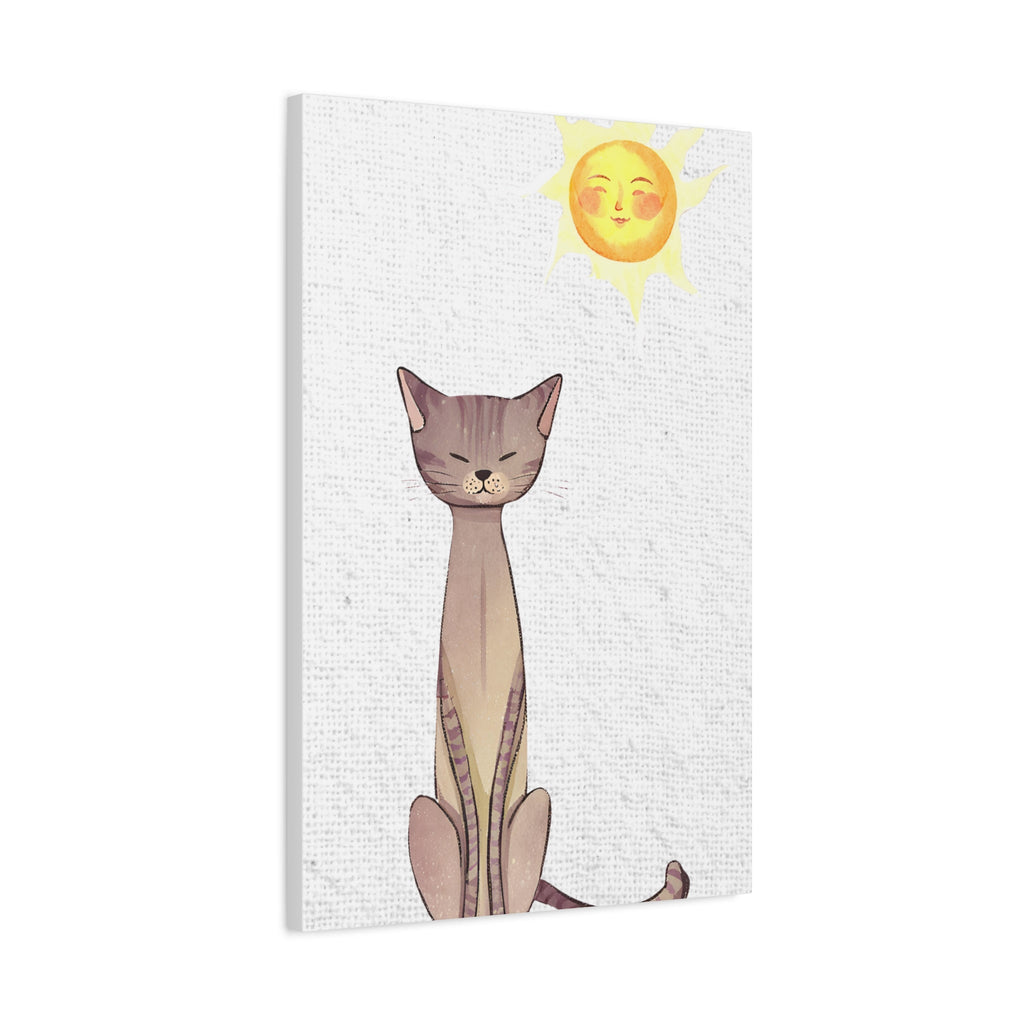 Sunny Cat Matte Canvas, Stretched, 1.25" - Canvas - Epileptic Al’s Shop