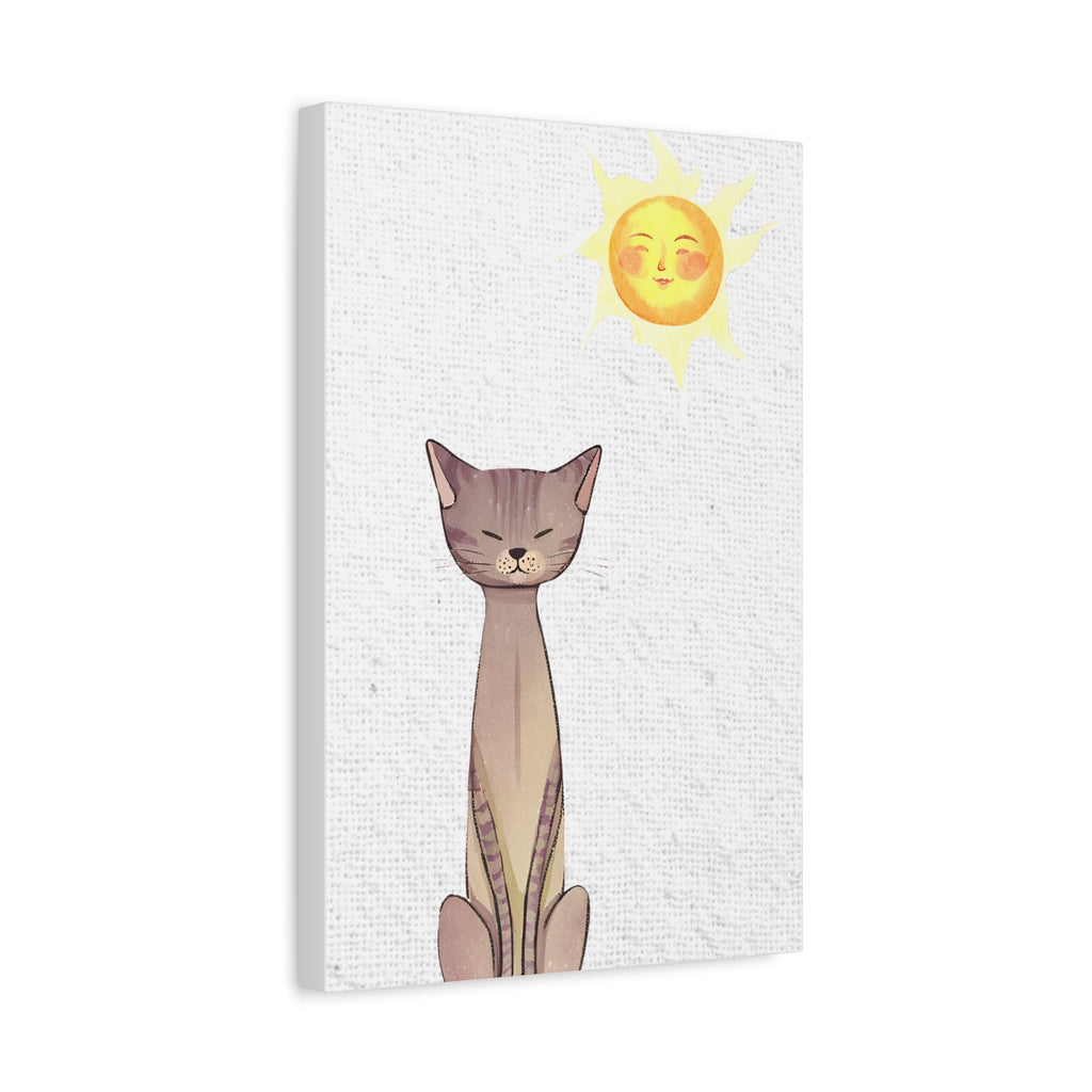 Sunny Cat Matte Canvas, Stretched, 1.25" - Canvas - Epileptic Al’s Shop