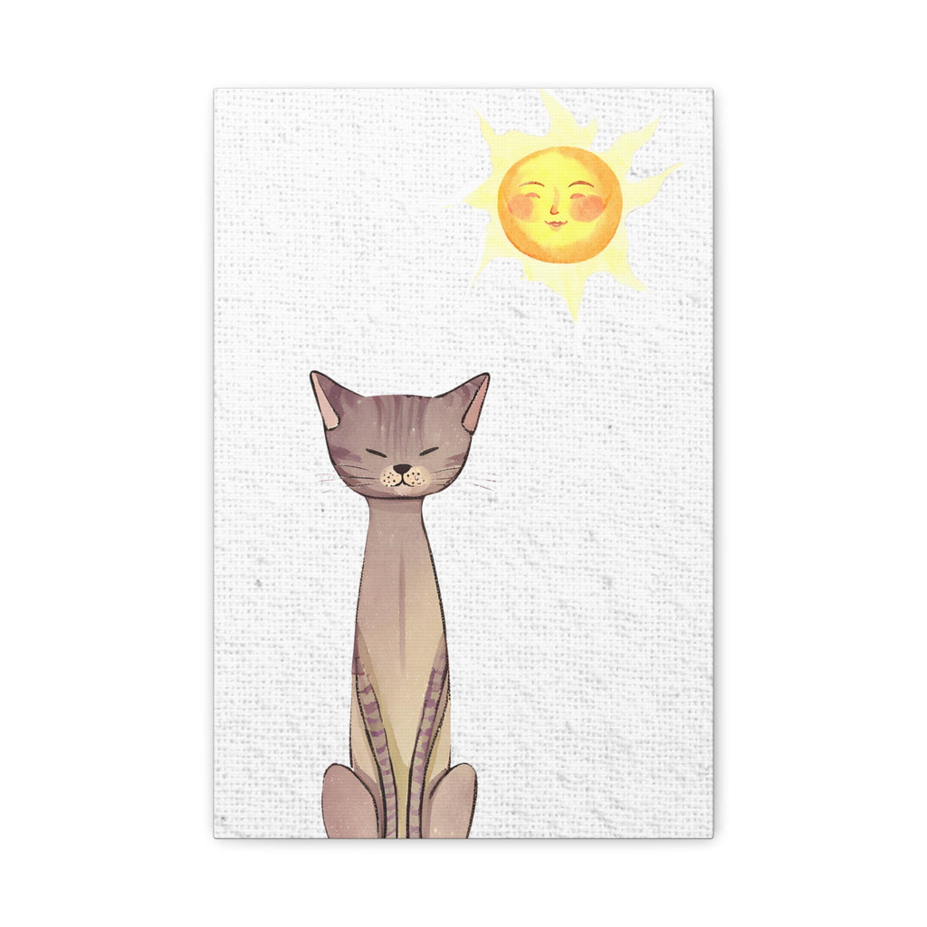 Sunny Cat Matte Canvas, Stretched, 1.25" - Canvas - Epileptic Al’s Shop