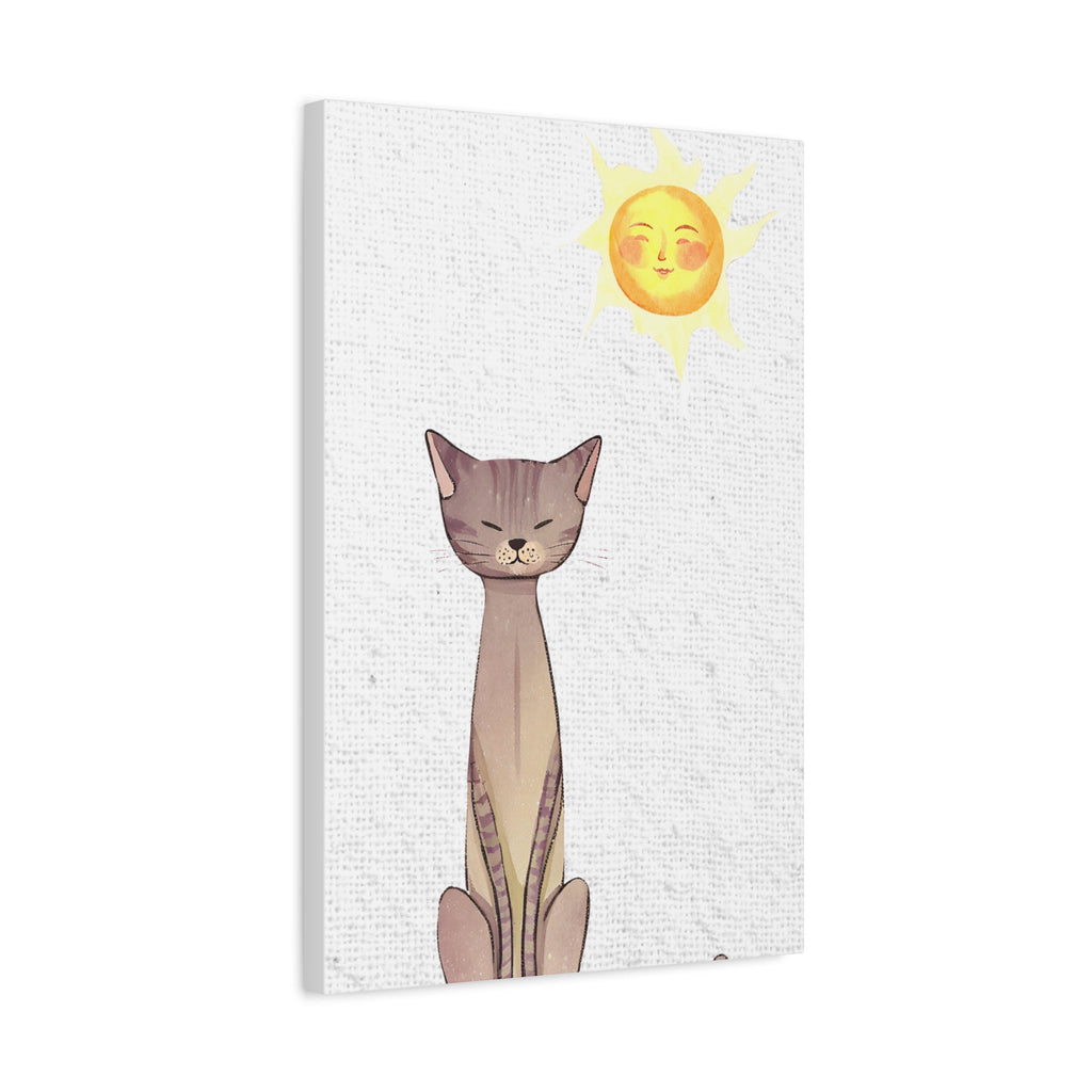 Sunny Cat Matte Canvas, Stretched, 1.25" - Canvas - Epileptic Al’s Shop