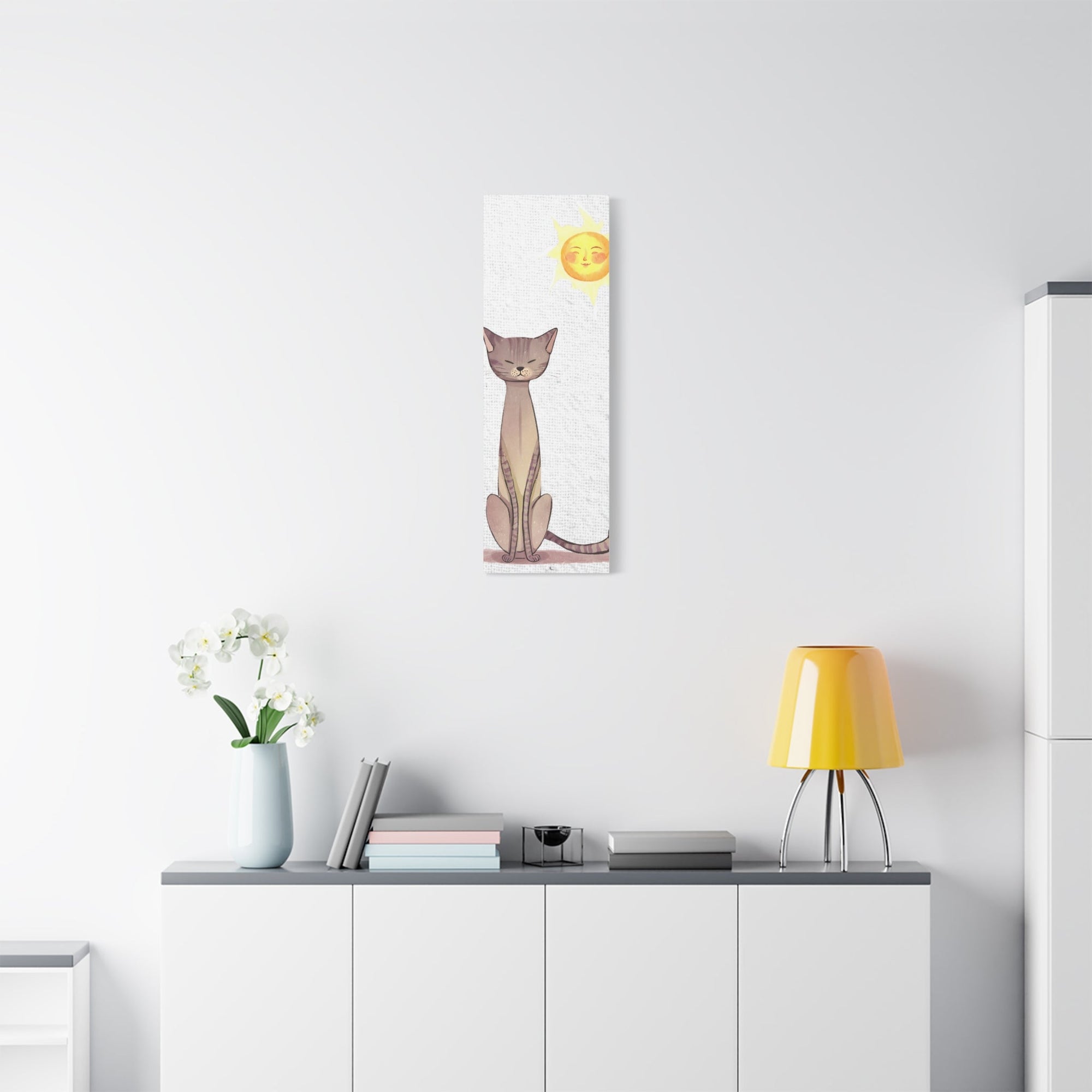 Sunny Cat Matte Canvas, Stretched, 1.25" - Canvas - Epileptic Al’s Shop