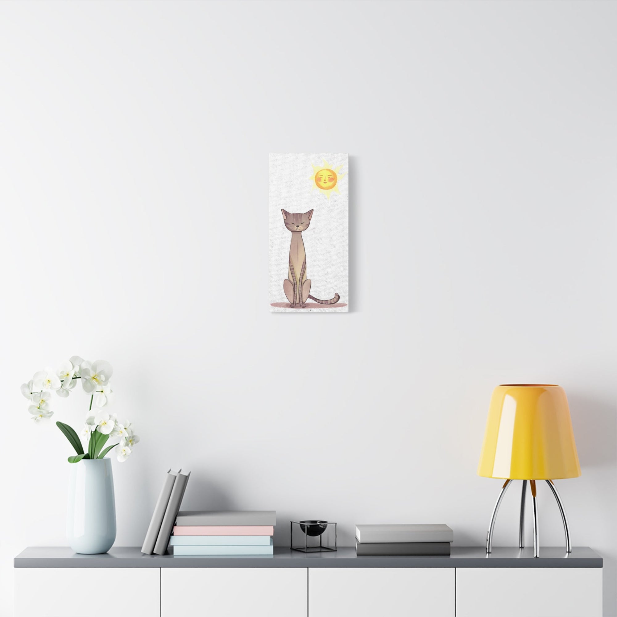 Sunny Cat Matte Canvas, Stretched, 1.25" - Canvas - Epileptic Al’s Shop