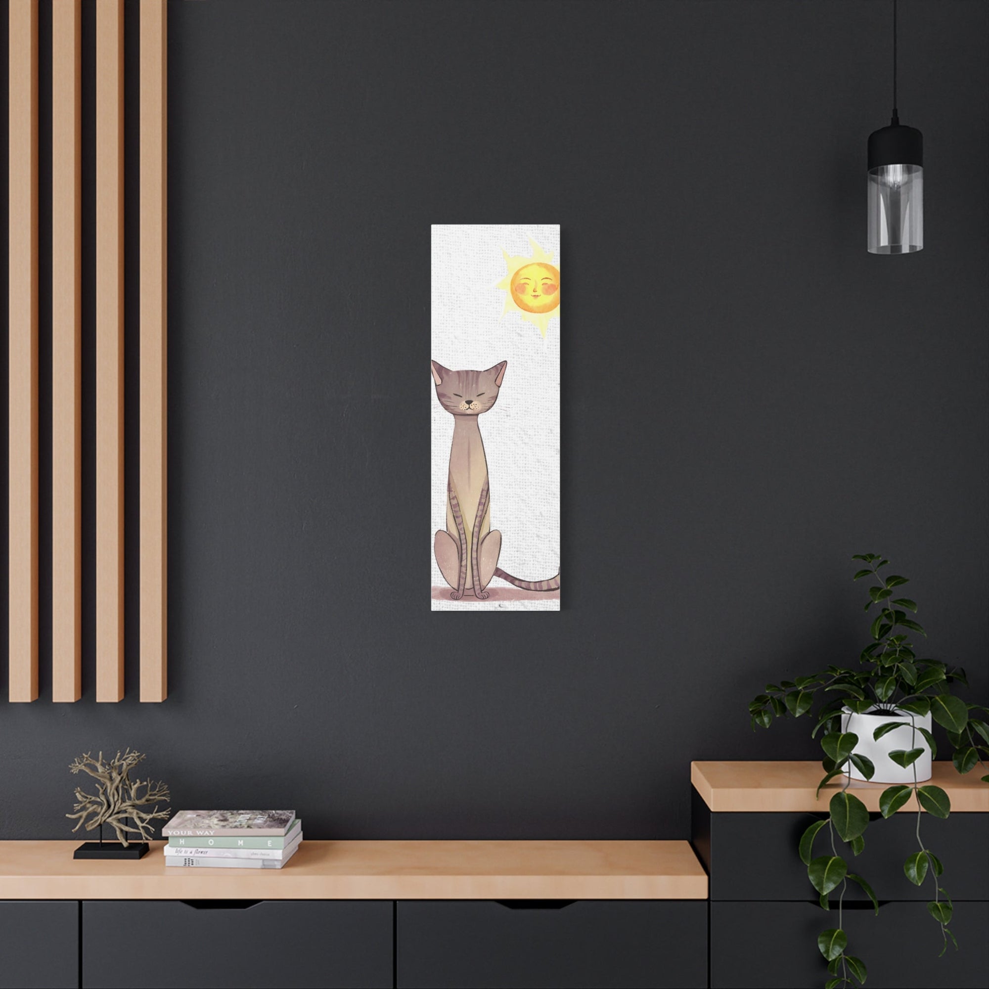 Sunny Cat Matte Canvas, Stretched, 1.25" - Canvas - Epileptic Al’s Shop