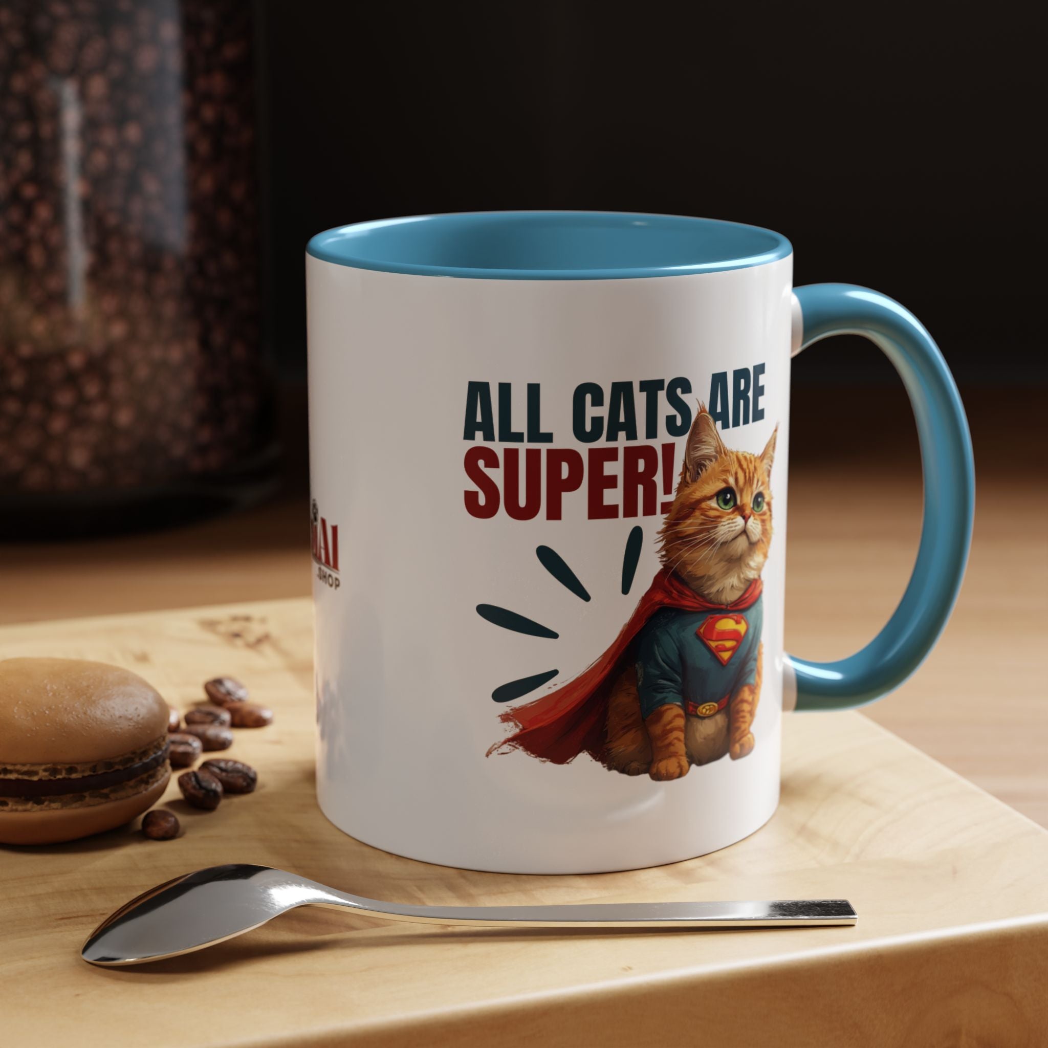 Super Cat Accent Mug | Funny Coffee Mug - Drinkware, Coffee Mugs - EpiAl's Shop