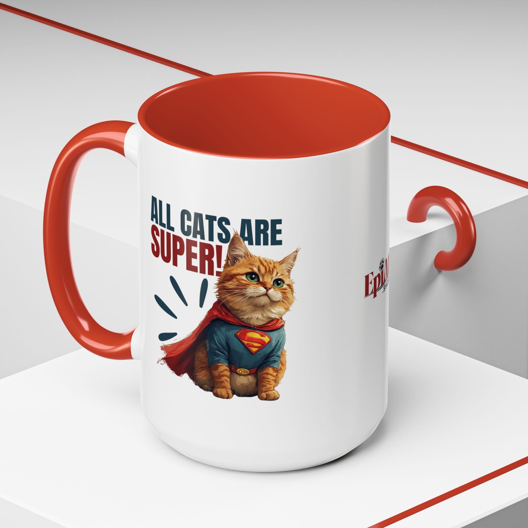 Super Cat Accent Mug | Funny Coffee Mug - Drinkware, Coffee Mugs - EpiAl's Shop