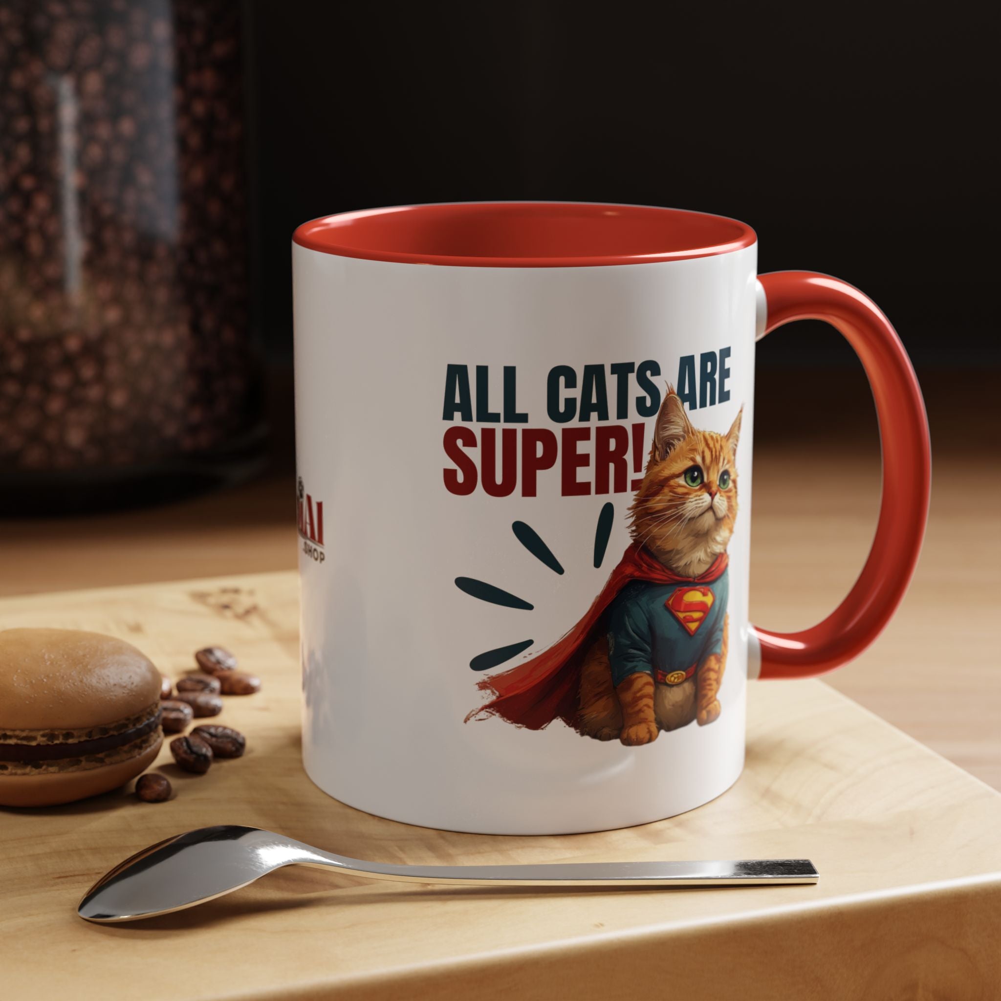 Super Cat Accent Mug | Funny Coffee Mug - Drinkware, Coffee Mugs - EpiAl's Shop