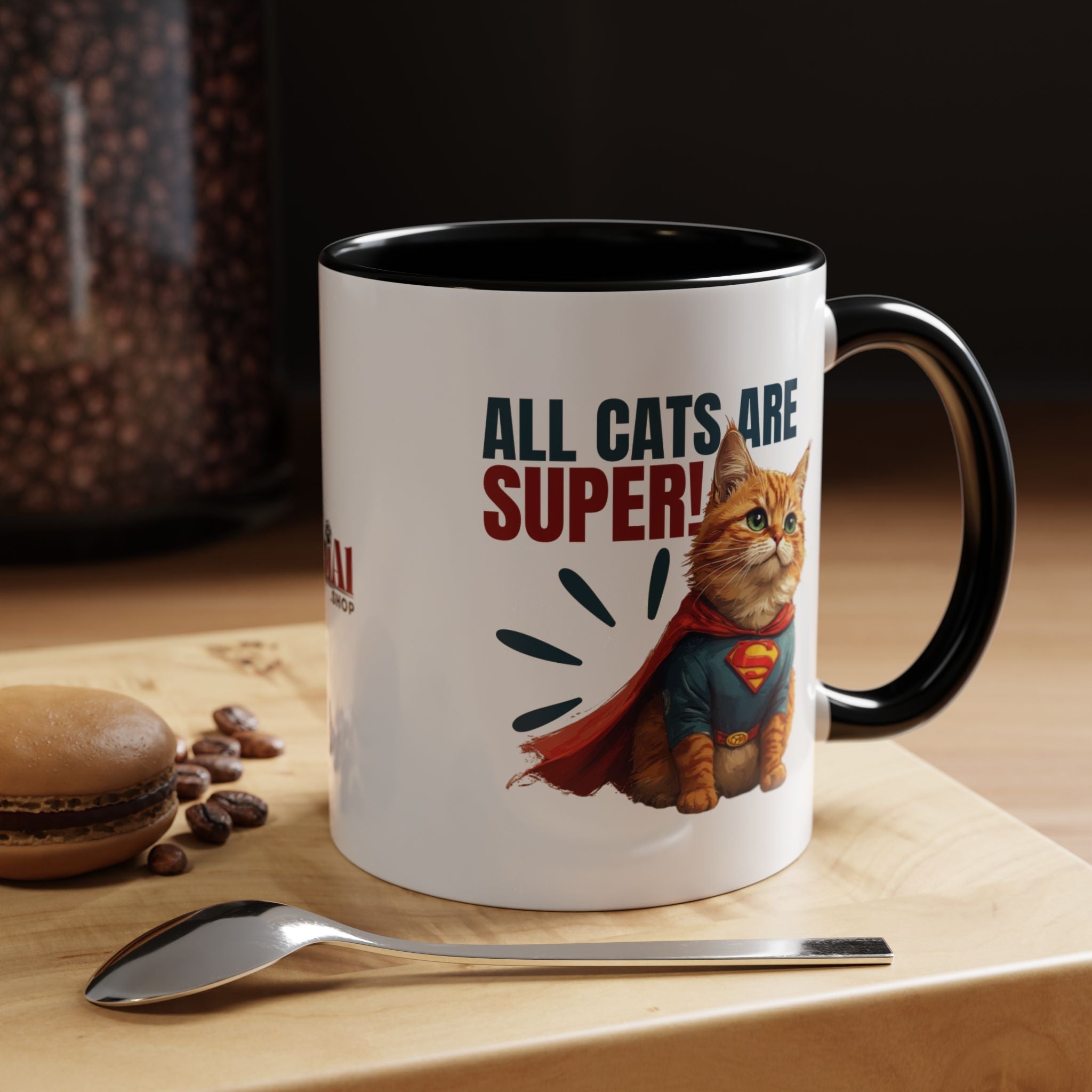 Super Cat Accent Mug | Funny Coffee Mug - Drinkware, Coffee Mugs - EpiAl's Shop