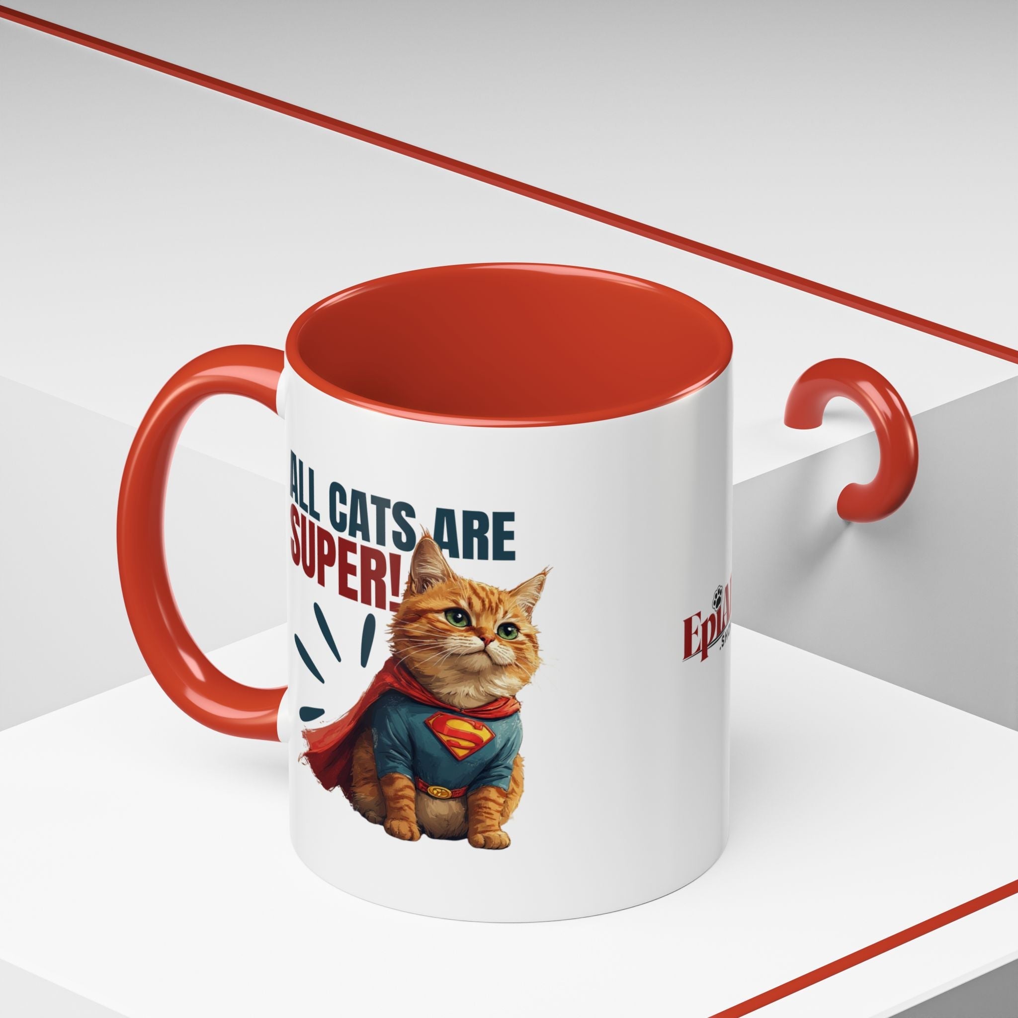 Super Cat Accent Mug | Funny Coffee Mug - Drinkware, Coffee Mugs - EpiAl's Shop