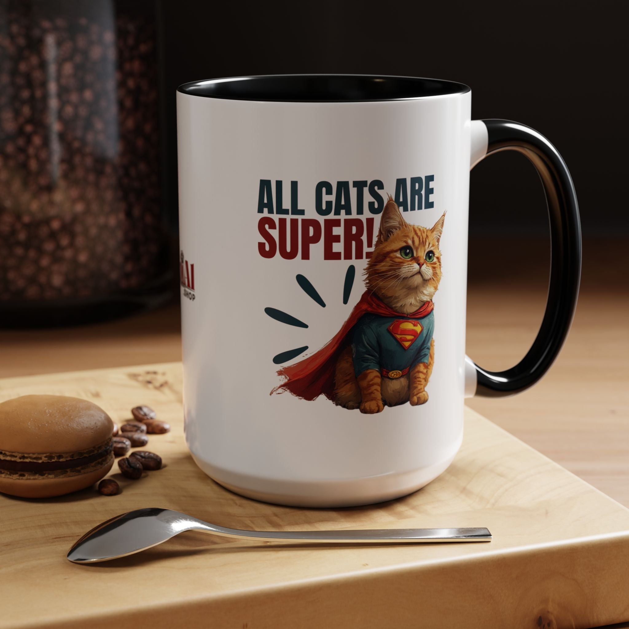Super Cat Accent Mug | Funny Coffee Mug - Drinkware, Coffee Mugs - EpiAl's Shop