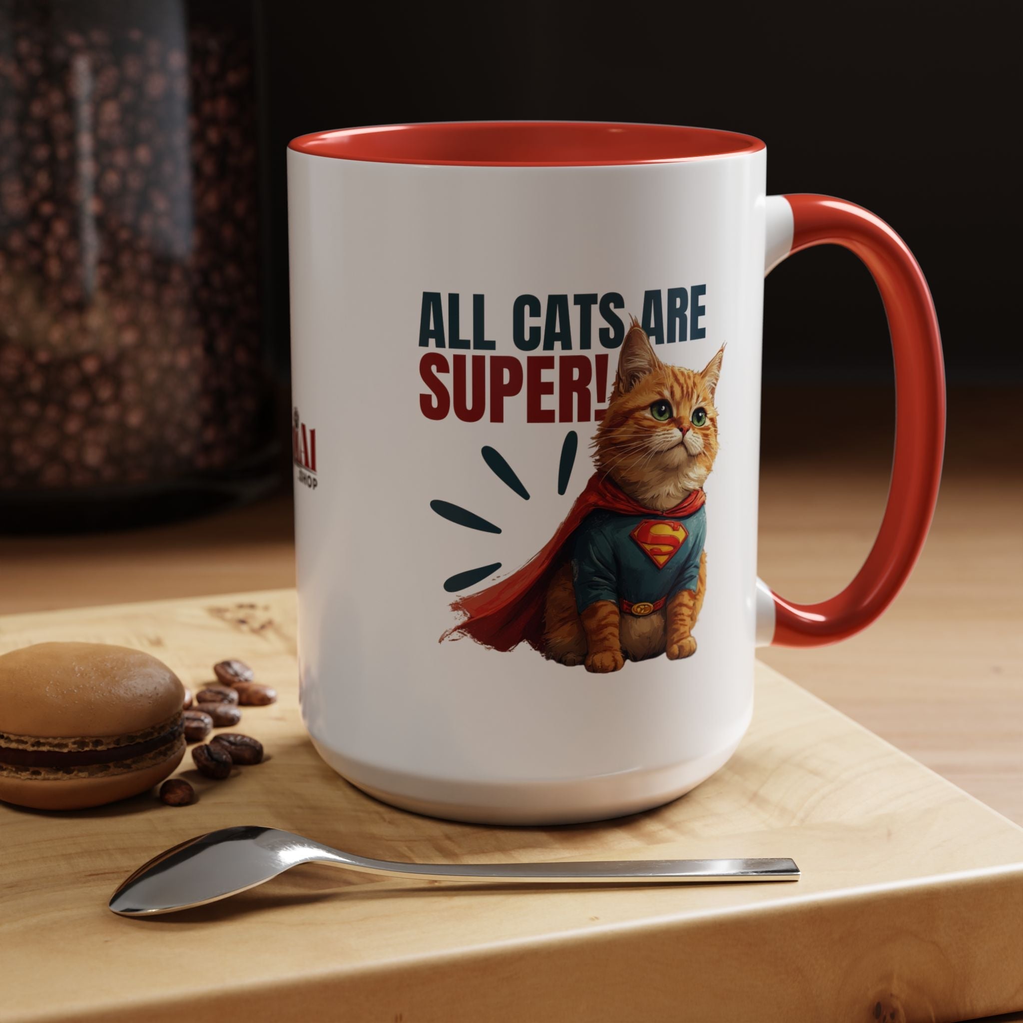 Super Cat Accent Mug | Funny Coffee Mug - Drinkware, Coffee Mugs - EpiAl's Shop