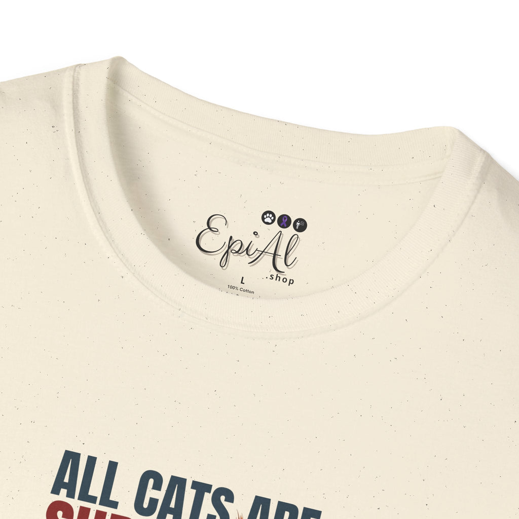 Super Cat Unisex T-Shirt, Fun Cat Lover Tee - Clothing, T-shirts - EpiAl's Shop