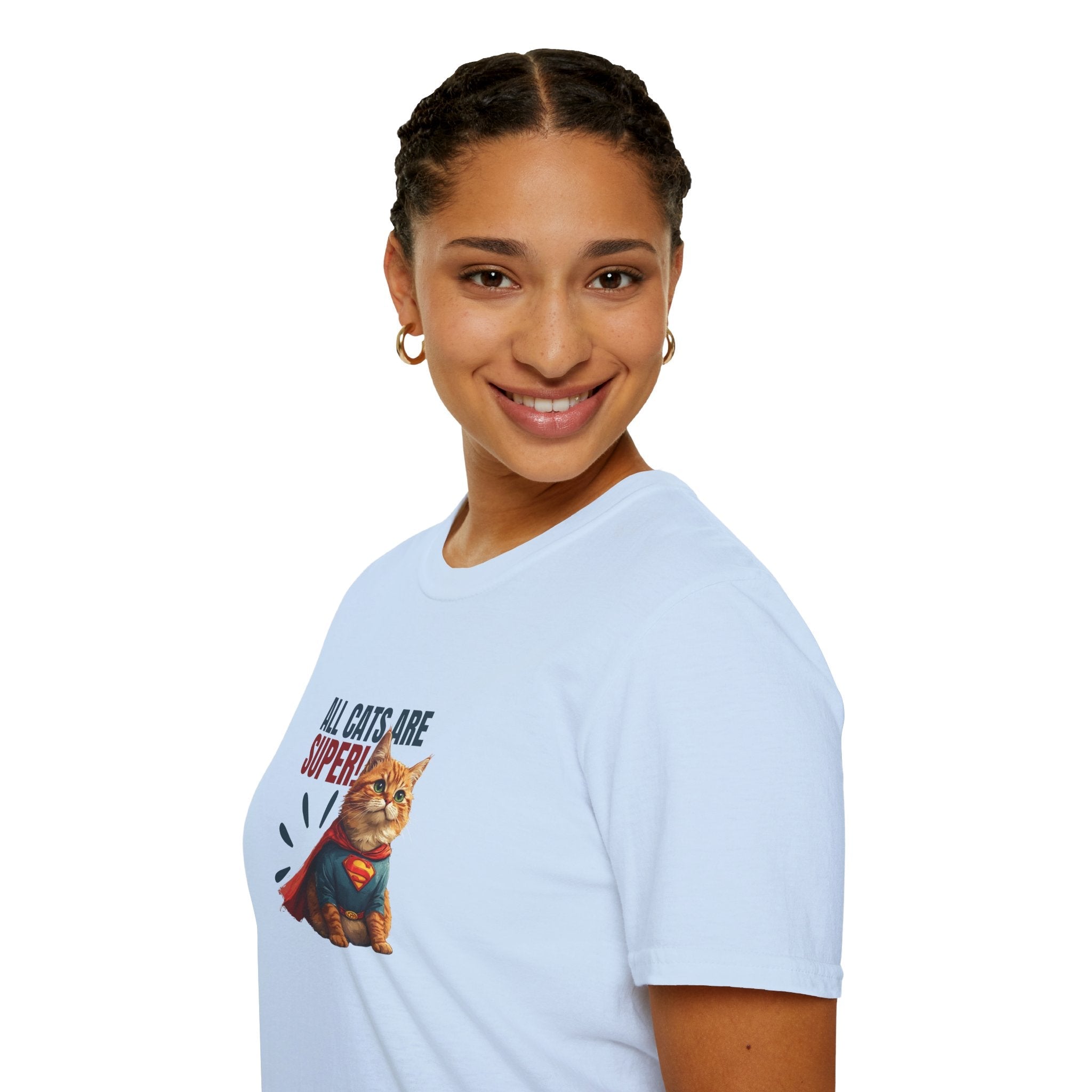 Super Cat Unisex T-Shirt, Fun Cat Lover Tee - Clothing, T-shirts - EpiAl's Shop