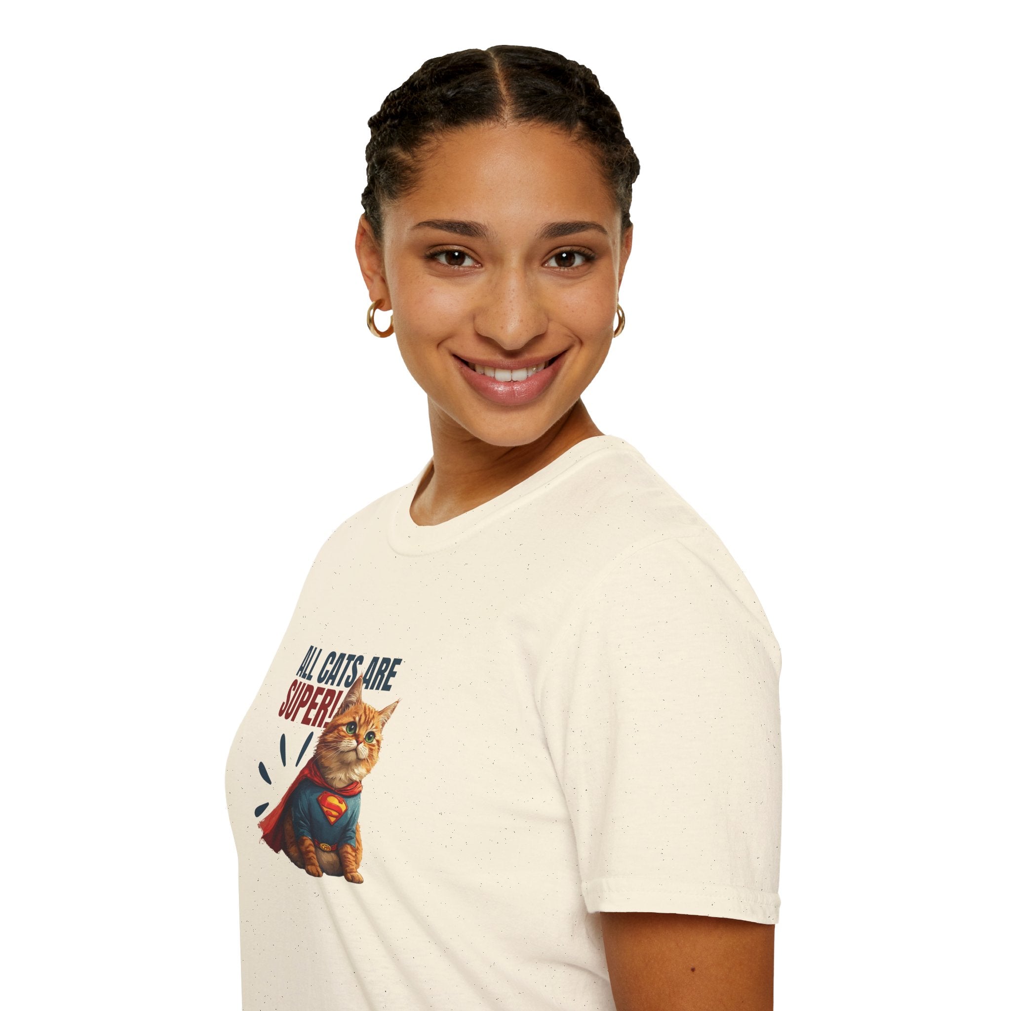 Super Cat Unisex T-Shirt, Fun Cat Lover Tee - Clothing, T-shirts - EpiAl's Shop