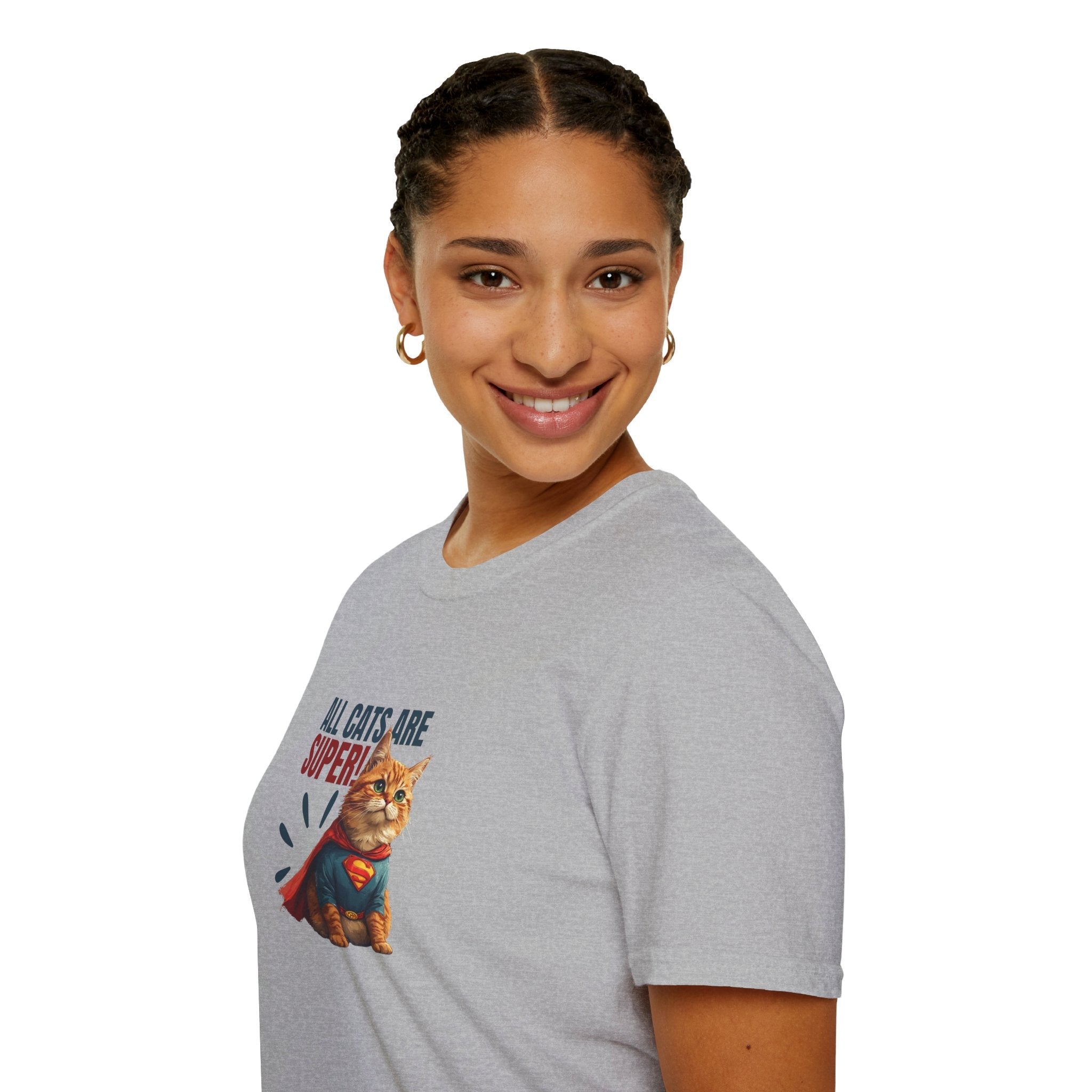 Super Cat Unisex T-Shirt, Fun Cat Lover Tee - Clothing, T-shirts - EpiAl's Shop