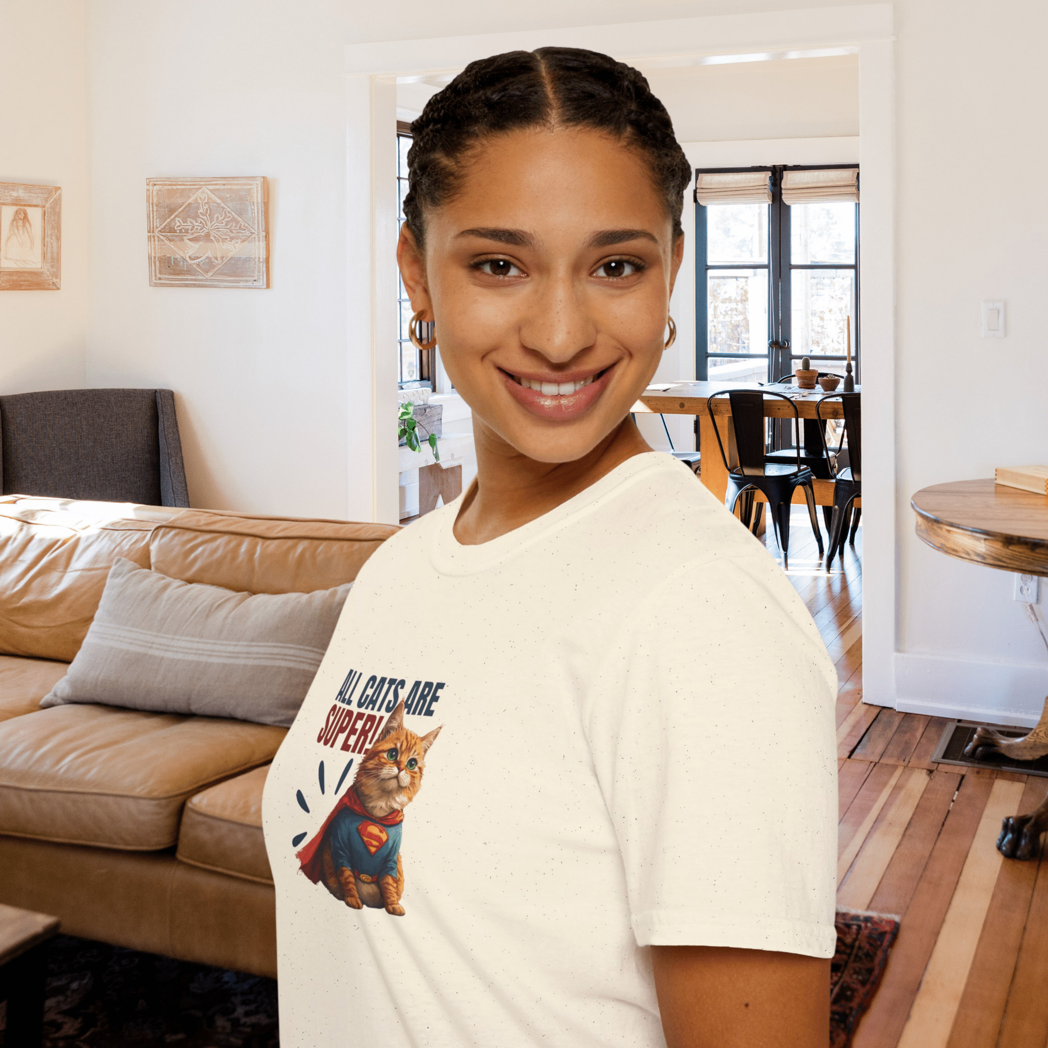 Super Cat Unisex T-Shirt, Fun Cat Lover Tee - Clothing, T-shirts - EpiAl's Shop