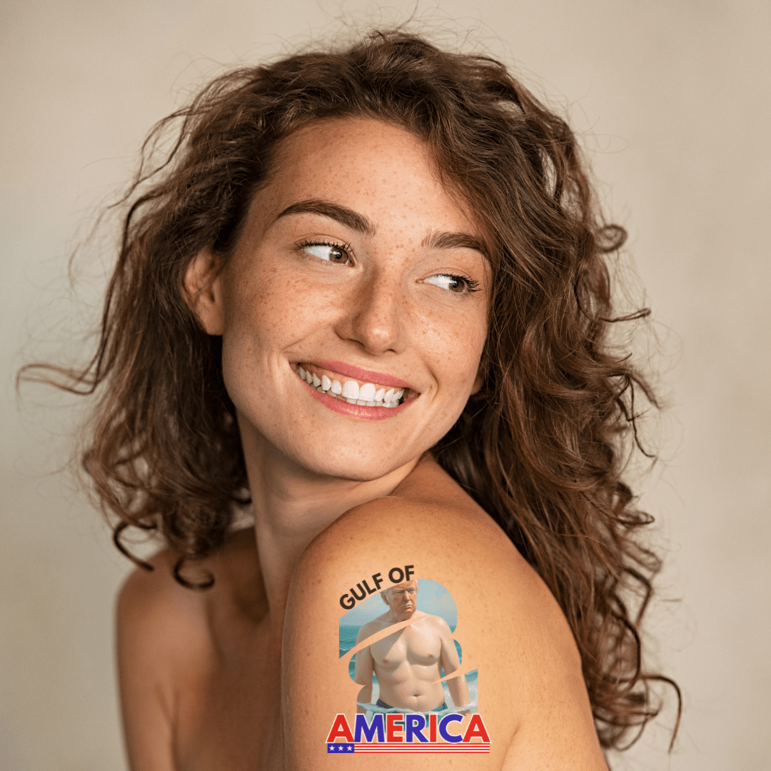 Swimming Trump American Gulf Temporary Tattoo - Accessories, Misc., Temporary Tattoos - EpiAl's Shop