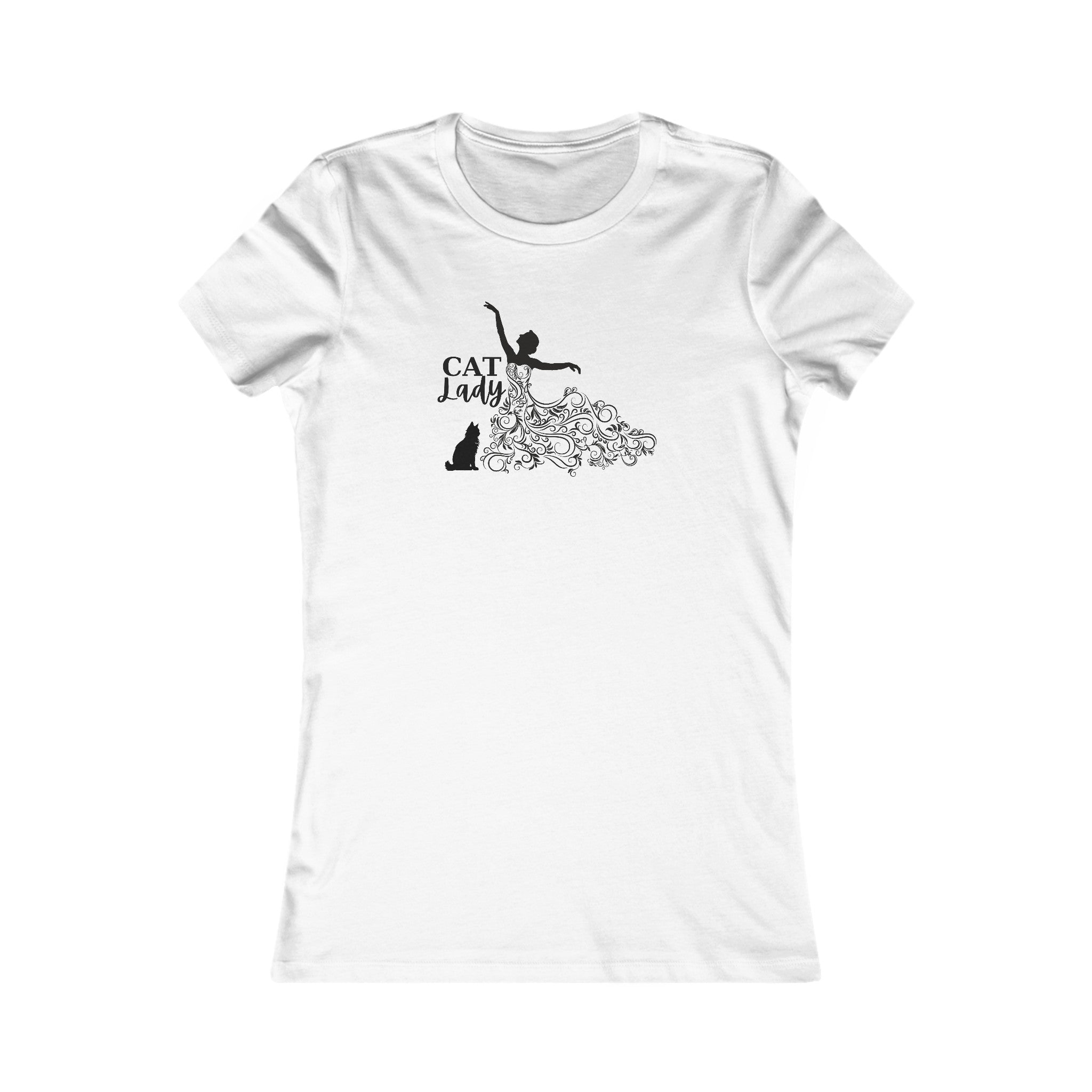 Swirly Cat Lady Women's Favorite Tee - EpiAl's Shop