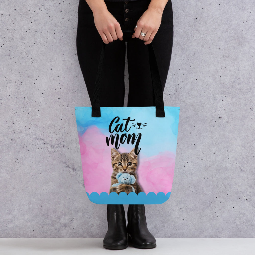 Tabby Cat Mom Tote Bag - Bags - EpiAl's Shop