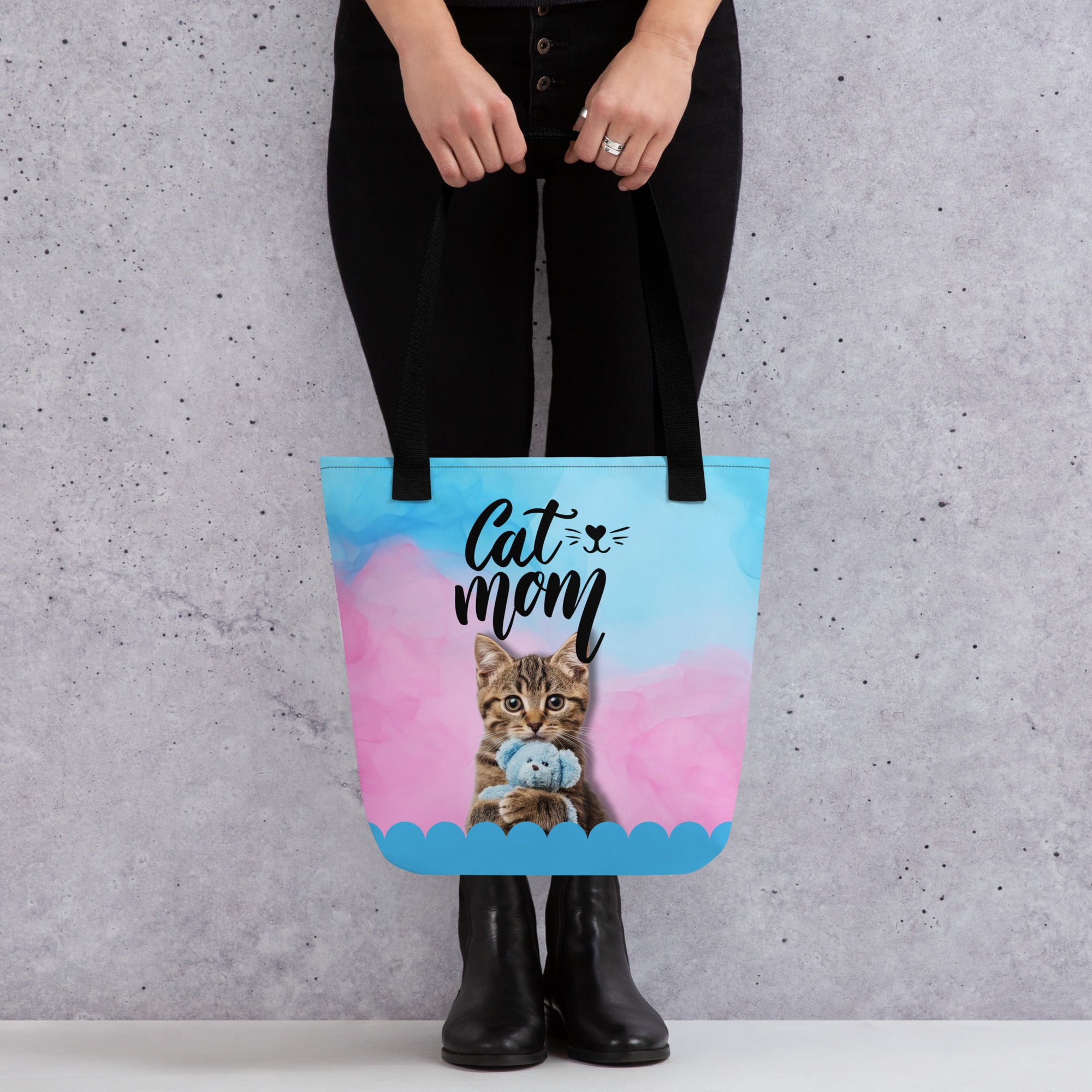 Tabby Cat Mom Tote Bag - Bags - EpiAl's Shop
