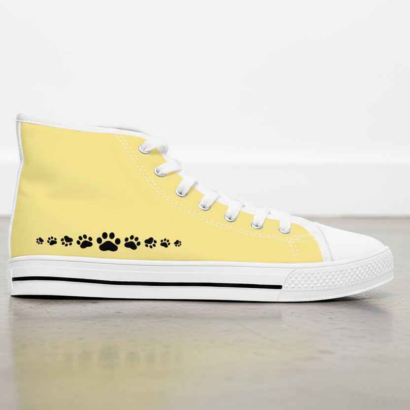 Tail Up, Move On High-Top Canvas Sneakers - Shoes, Sneakers - EpiAl's Shop