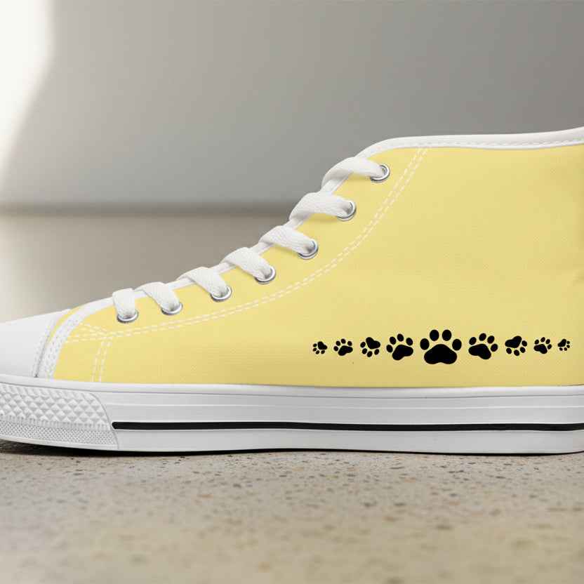 Tail Up, Move On High-Top Canvas Sneakers - Shoes, Sneakers - EpiAl's Shop