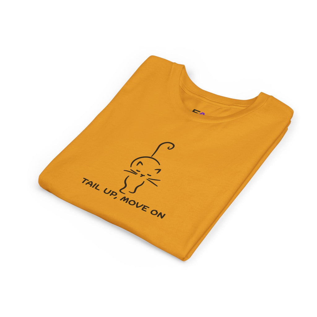 Tail Up, Move On Youth Tee – Small Human, Big Attitude - Clothing, Youth, Unisex, T-Shirt - EpiAl's Shop