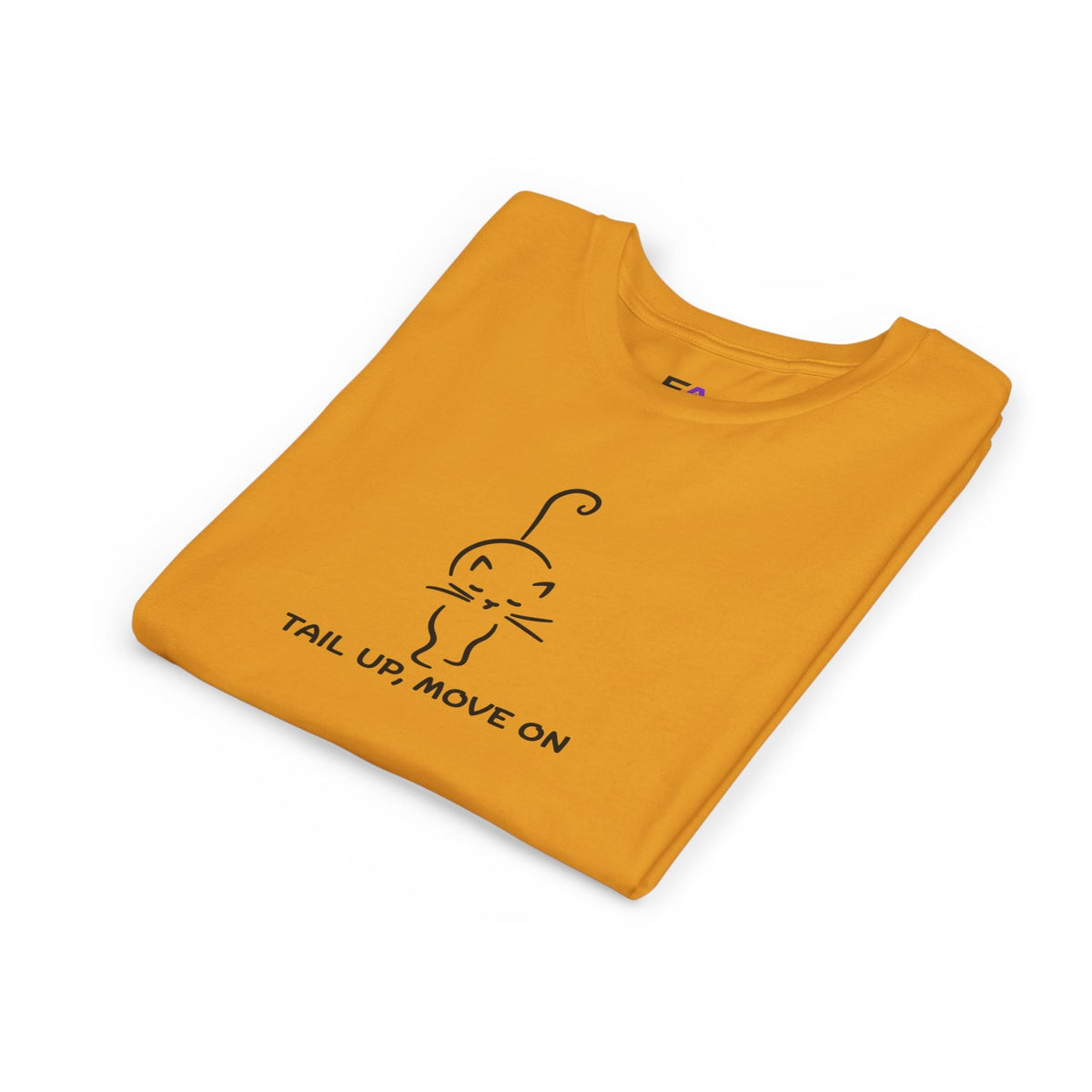 Tail Up, Move On Youth Tee – Small Human, Big Attitude - Clothing, Youth, Unisex, T-Shirt - EpiAl's Shop