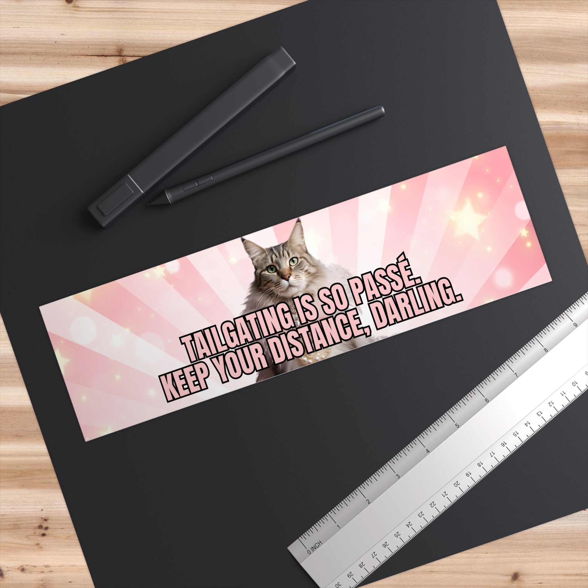 Tailgating is Passe Bumper Stickers - Accessories, Auto, Bumper Decor - EpiAl's Shop