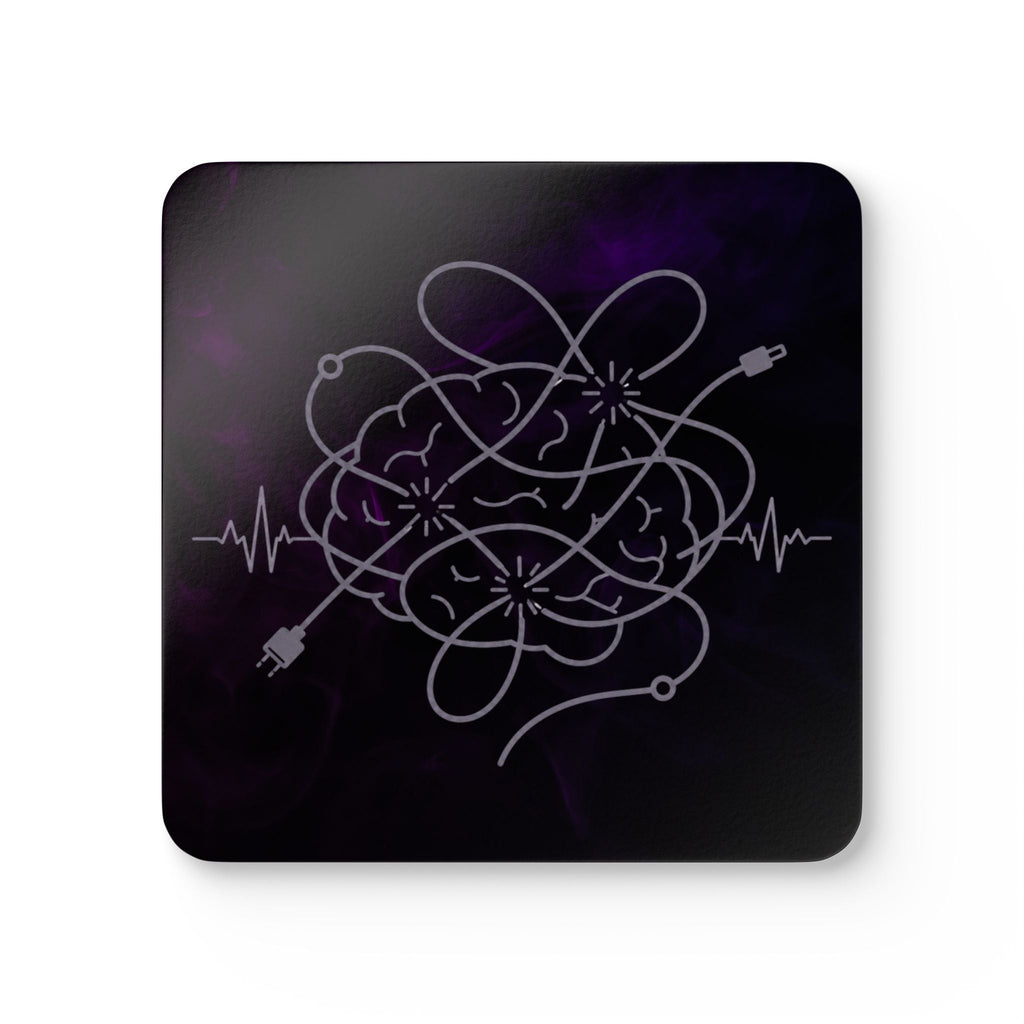 Tangled Brain Epilepsy Awareness Coaster Set - Decor, Coasters - EpiAl's Shop