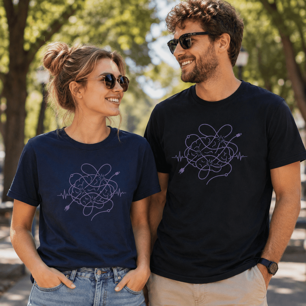 Tangled Brain Epilepsy Awareness T-Shirt - Clothing, Unisex, T-Shirts - EpiAl's Shop