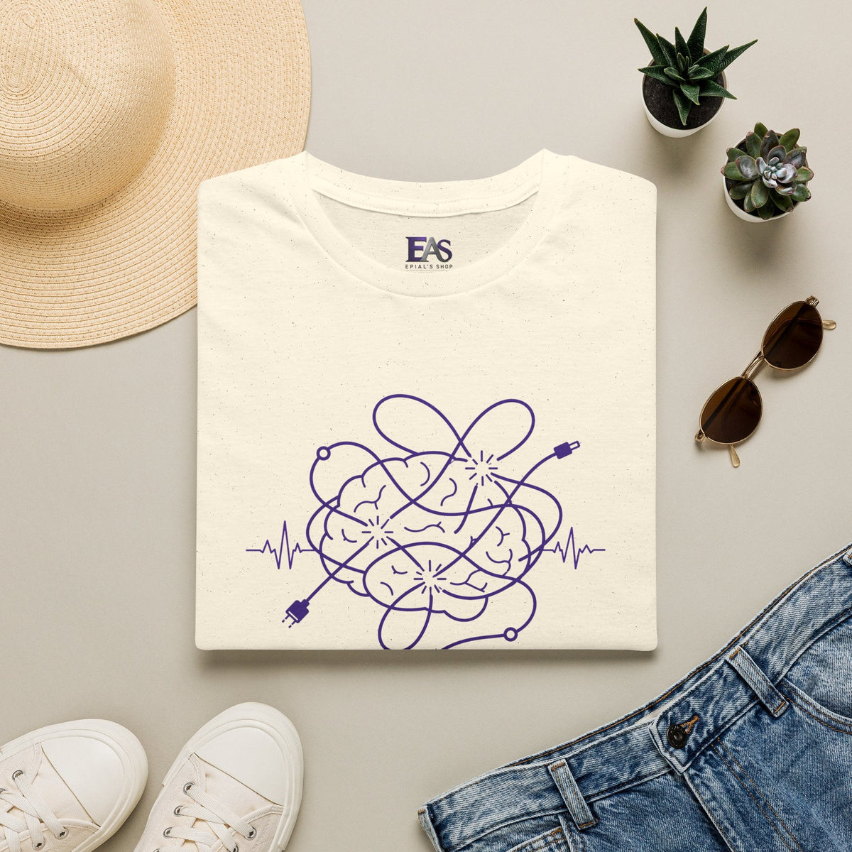 Tangled Brain Epilepsy Awareness T-Shirt - Clothing, Unisex, T-Shirts - EpiAl's Shop