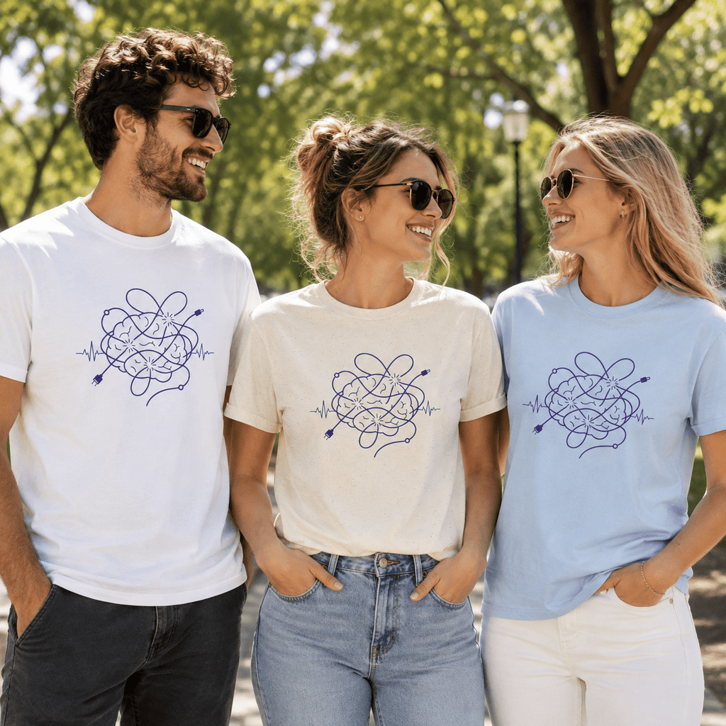 Tangled Brain Epilepsy Awareness T-Shirt - Clothing, Unisex, T-Shirts - EpiAl's Shop
