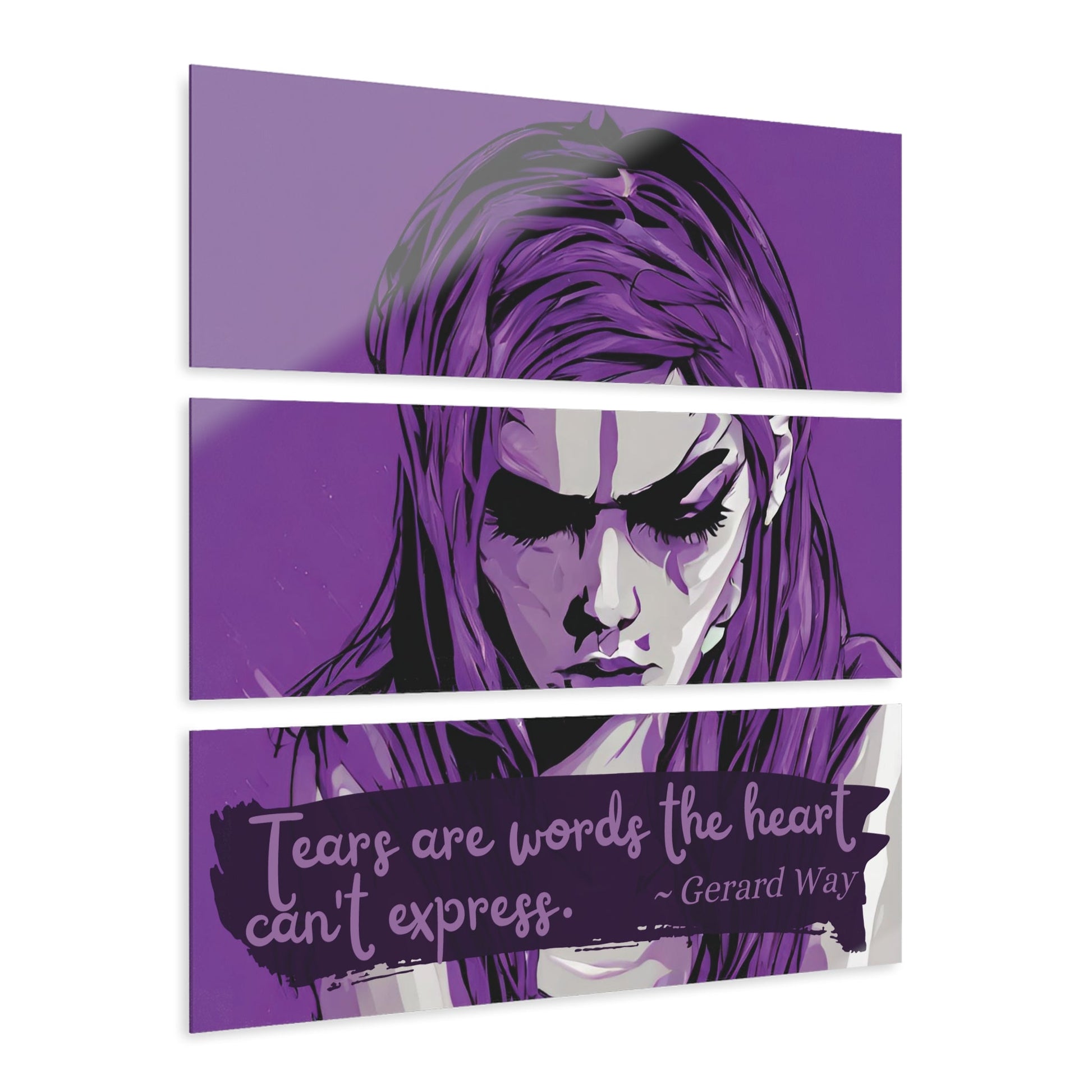 Tears Acrylic Prints (Triptych) - Home Decor - Epileptic Al’s Shop