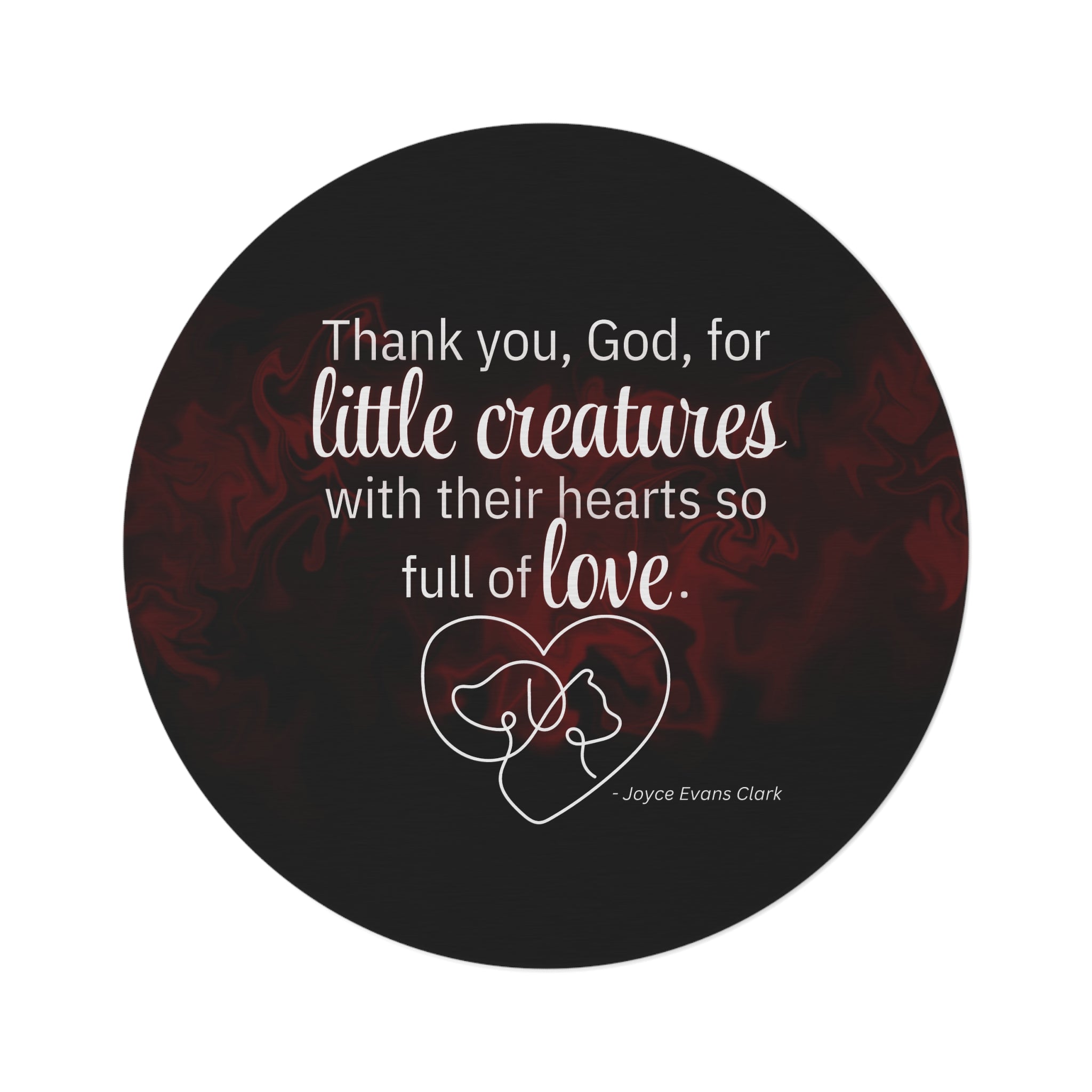 Thank You God Round Rug - Heartfelt Design for Pet Lovers - Decor, Home, Rugs & Doormats - EpiAl's Shop