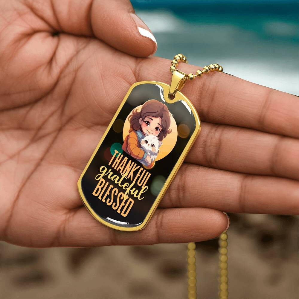 Thankful Grateful Blessed Necklace - EpiAl's Shop