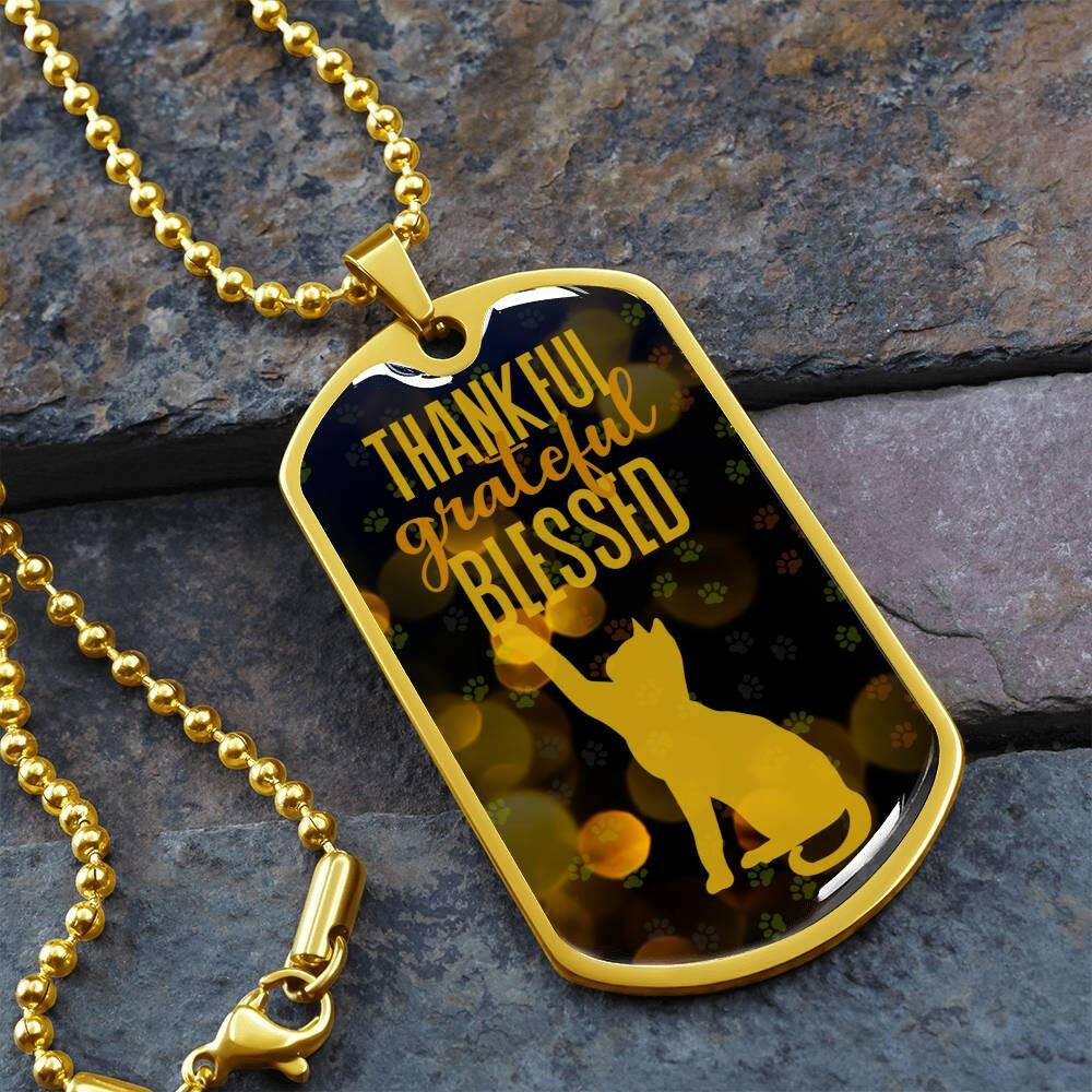 Thankful Grateful Blessed Necklace - EpiAl's Shop