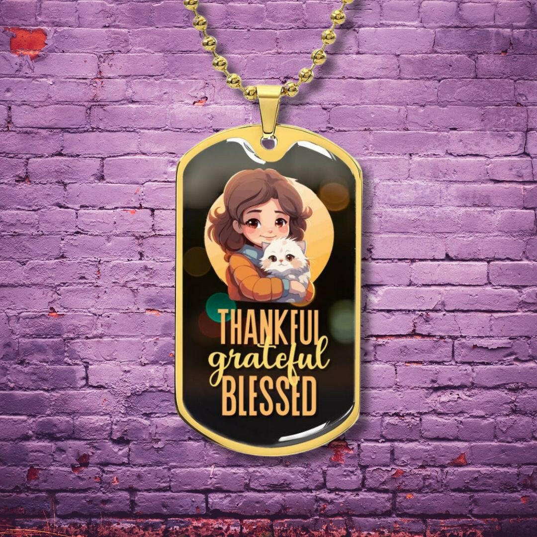 Thankful Grateful Blessed Necklace - EpiAl's Shop