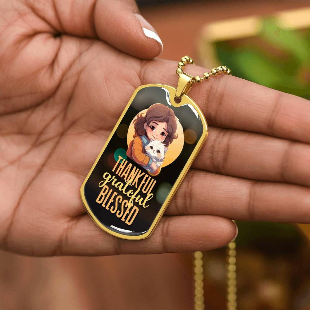Thankful Grateful Blessed Necklace - EpiAl's Shop