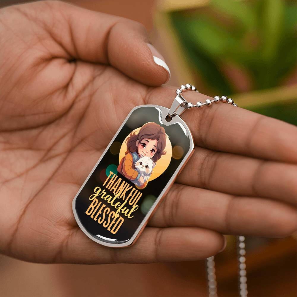 Thankful Grateful Blessed Necklace - EpiAl's Shop