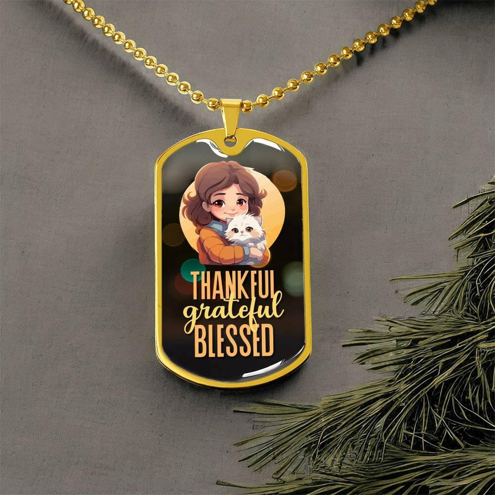 Thankful Grateful Blessed Necklace - EpiAl's Shop