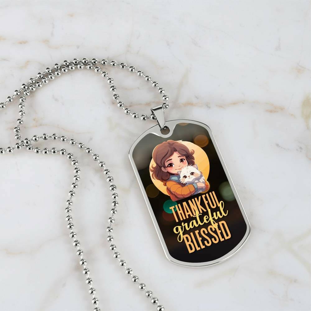 Thankful Grateful Blessed Necklace - EpiAl's Shop