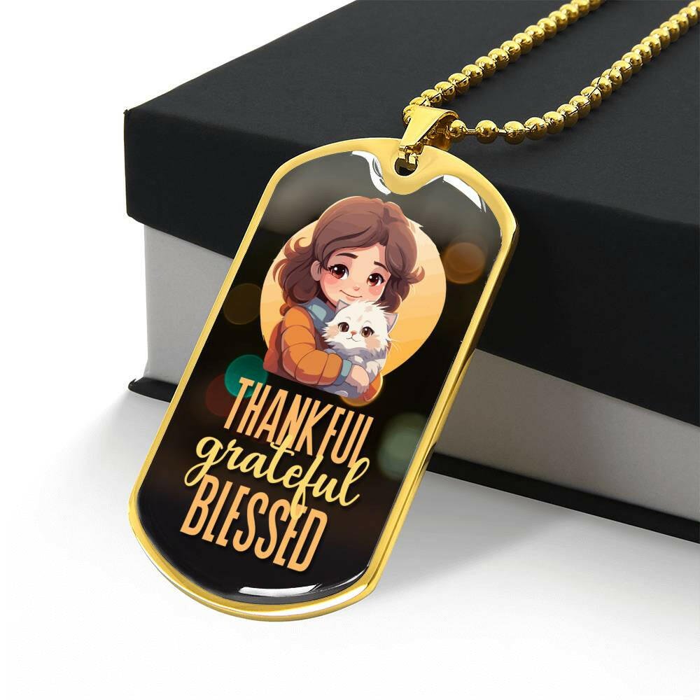 Thankful Grateful Blessed Necklace - EpiAl's Shop