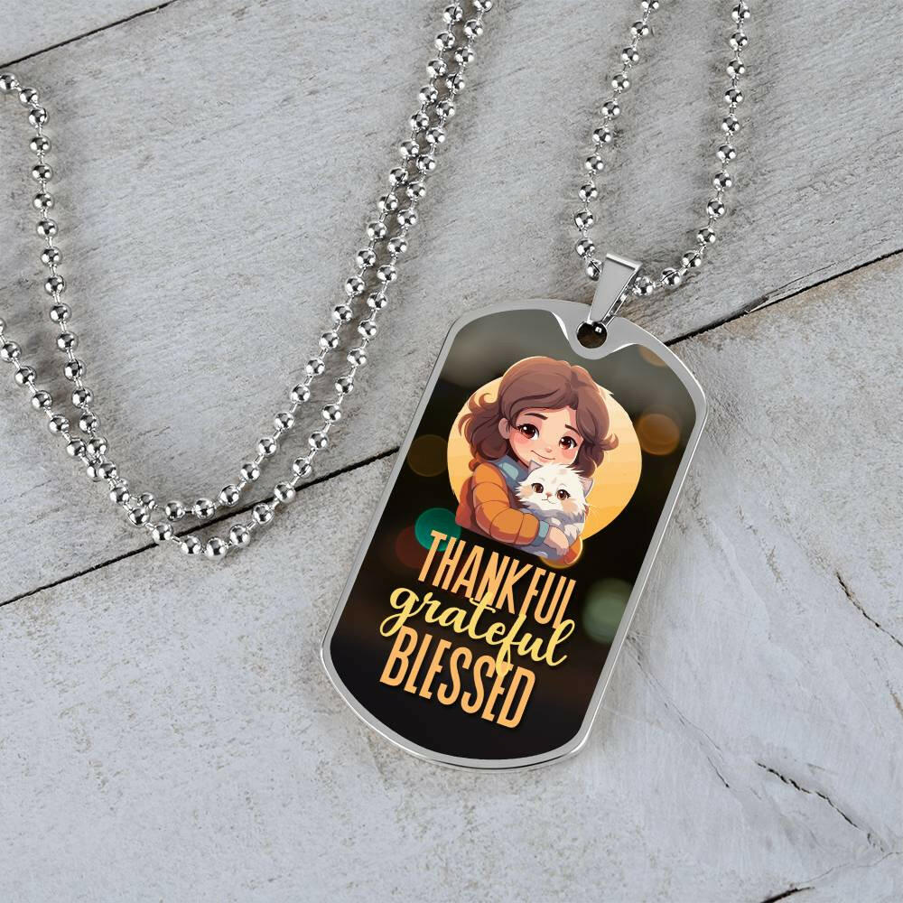 Thankful Grateful Blessed Necklace - EpiAl's Shop