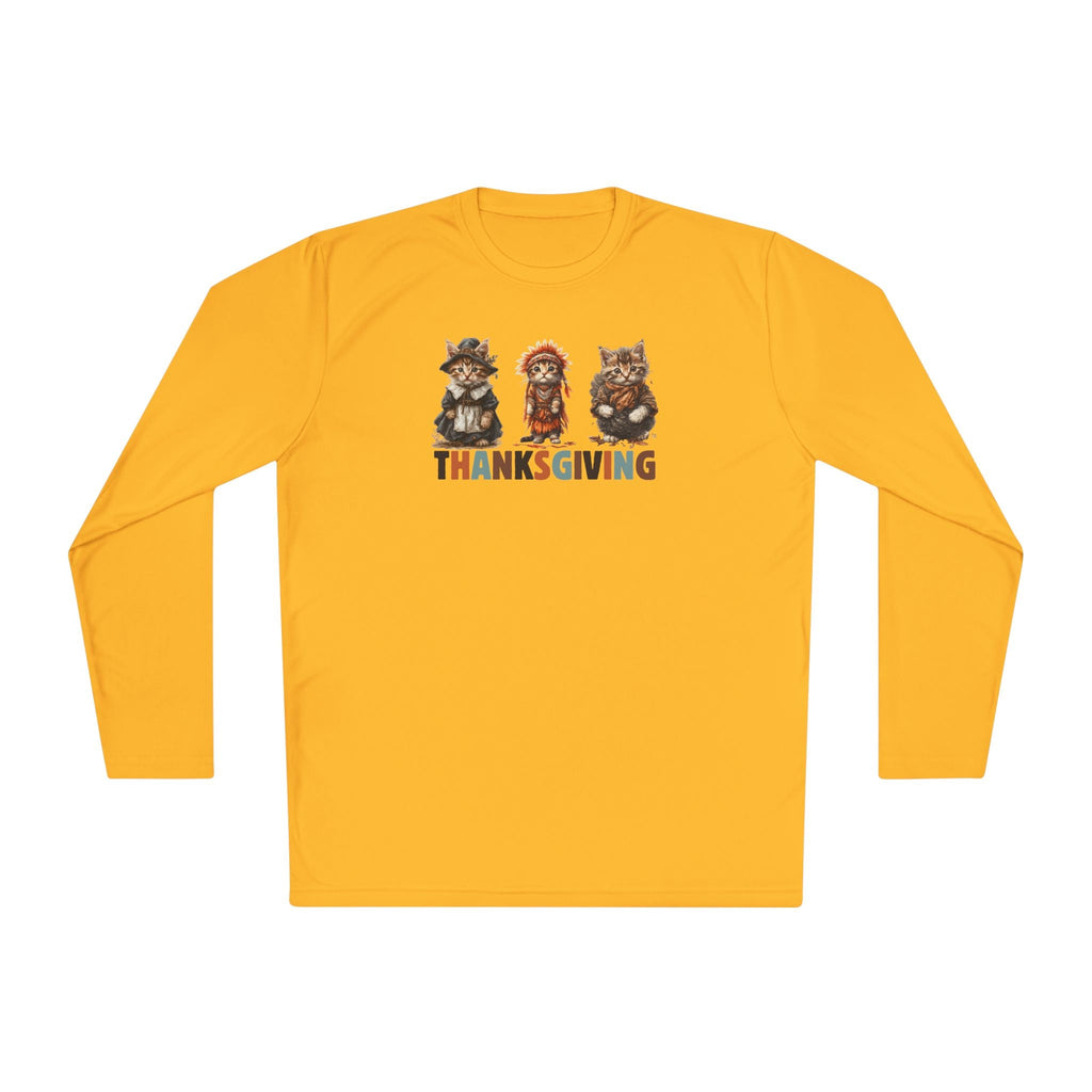 Thanksgiving Cat Themed Unisex Long Sleeve Tee - Clothing, T-shirts, Long - Sleeve - EpiAl's Shop