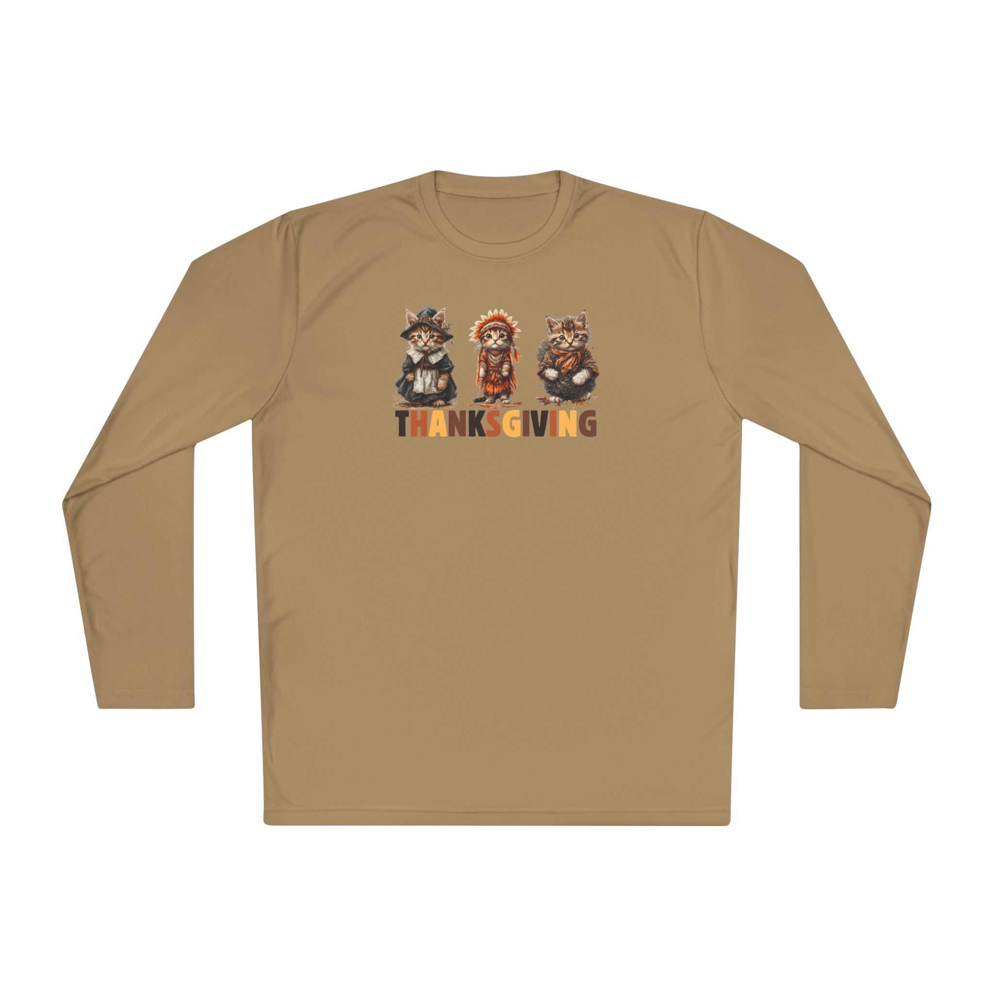 Thanksgiving Cat Themed Unisex Long Sleeve Tee - Clothing, T-shirts, Long - Sleeve - EpiAl's Shop